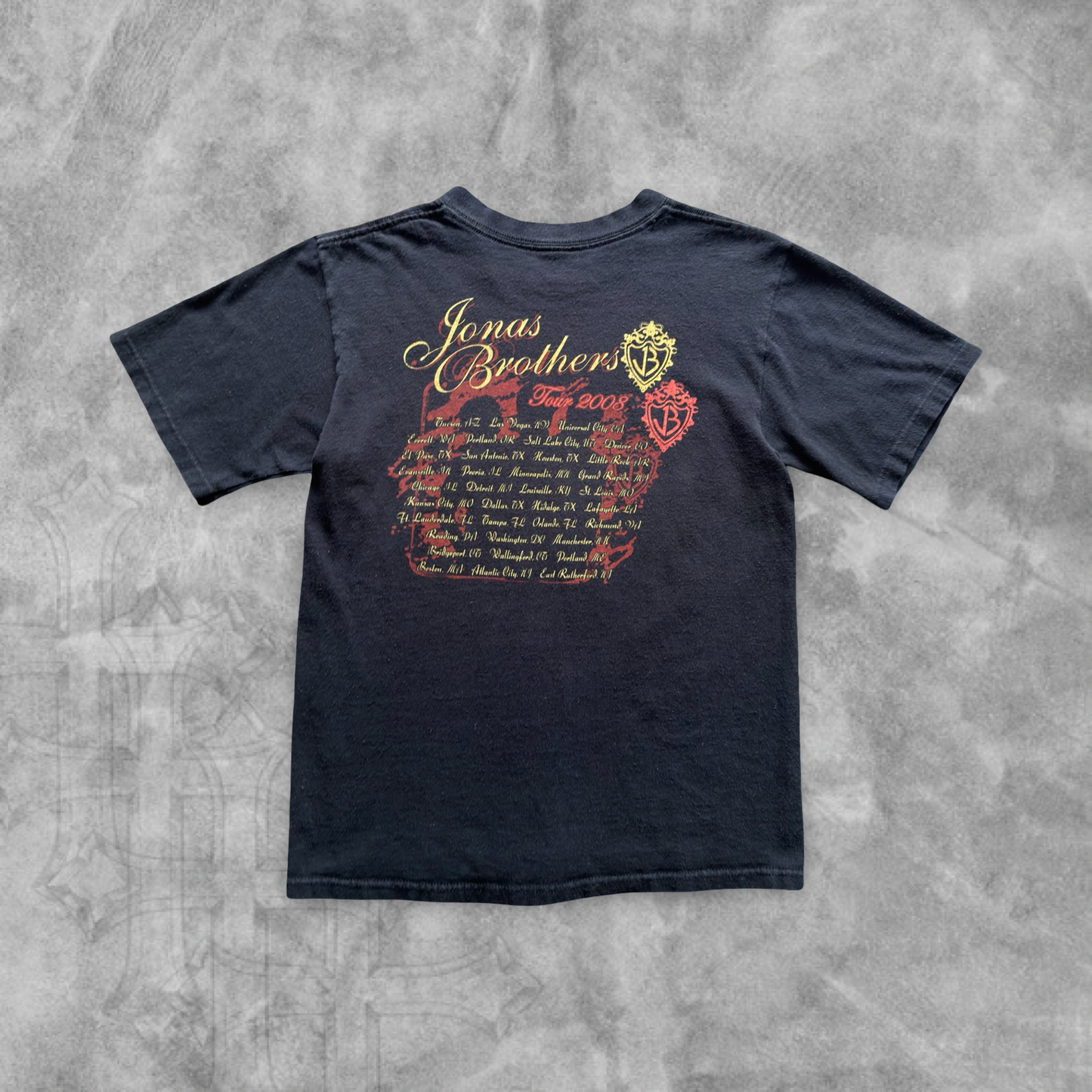 Black Jonas Brothers Concert Shirt 2008 (S)