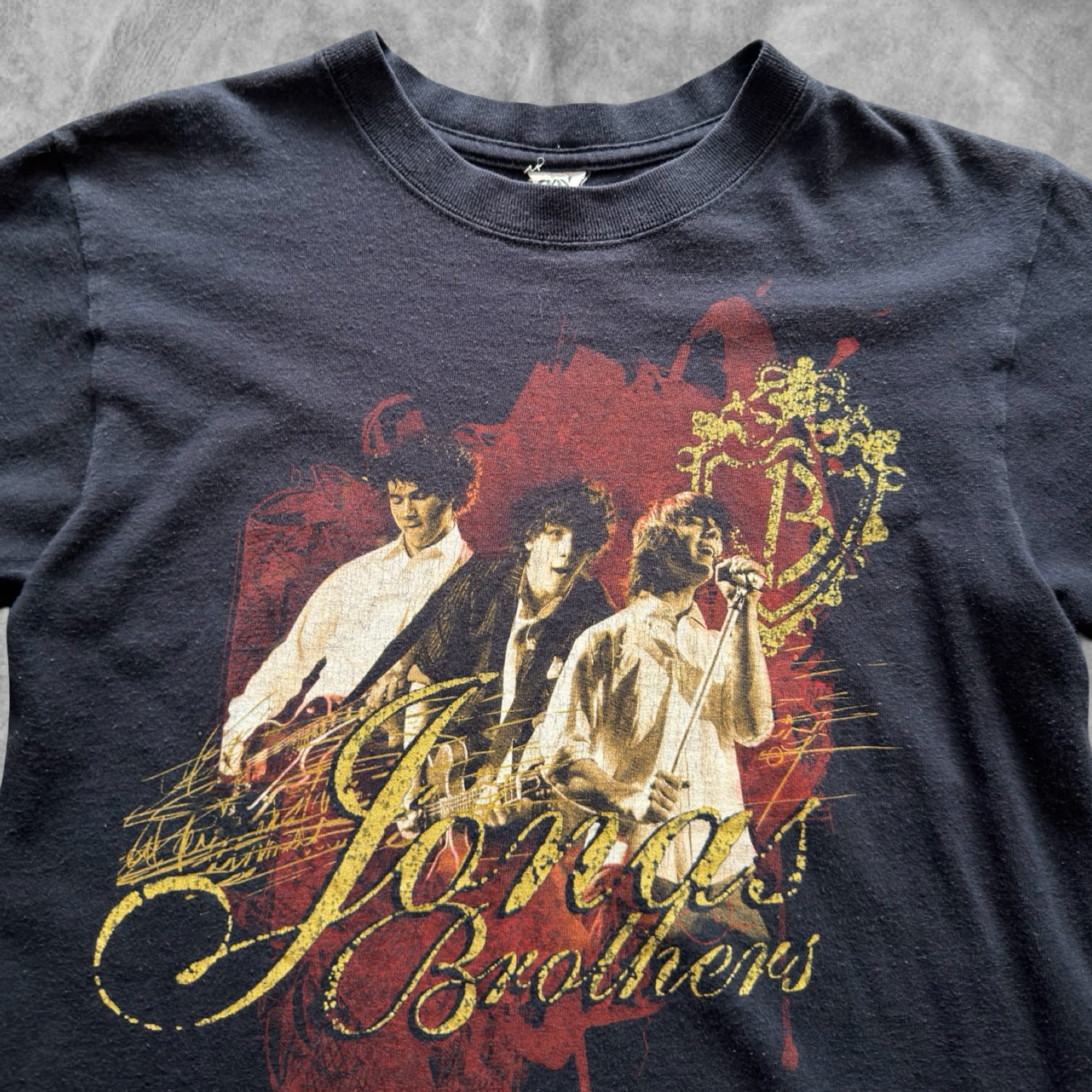 Black Jonas Brothers Concert Shirt 2008 (S)