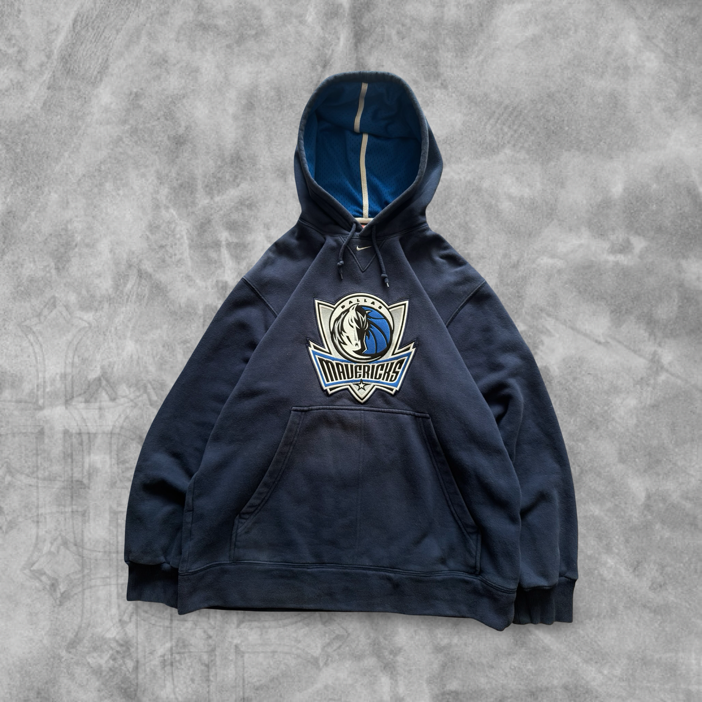 Navy Blue Dallas Mavericks Nike Hoodie 2000s (M)