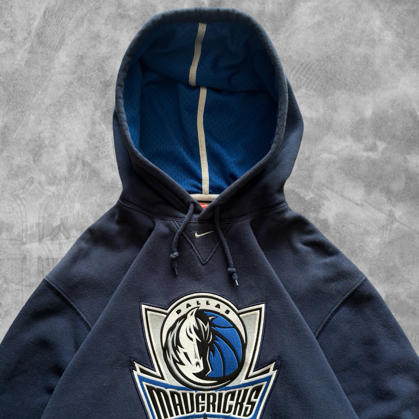 Navy Blue Dallas Mavericks Nike Hoodie 2000s (M)