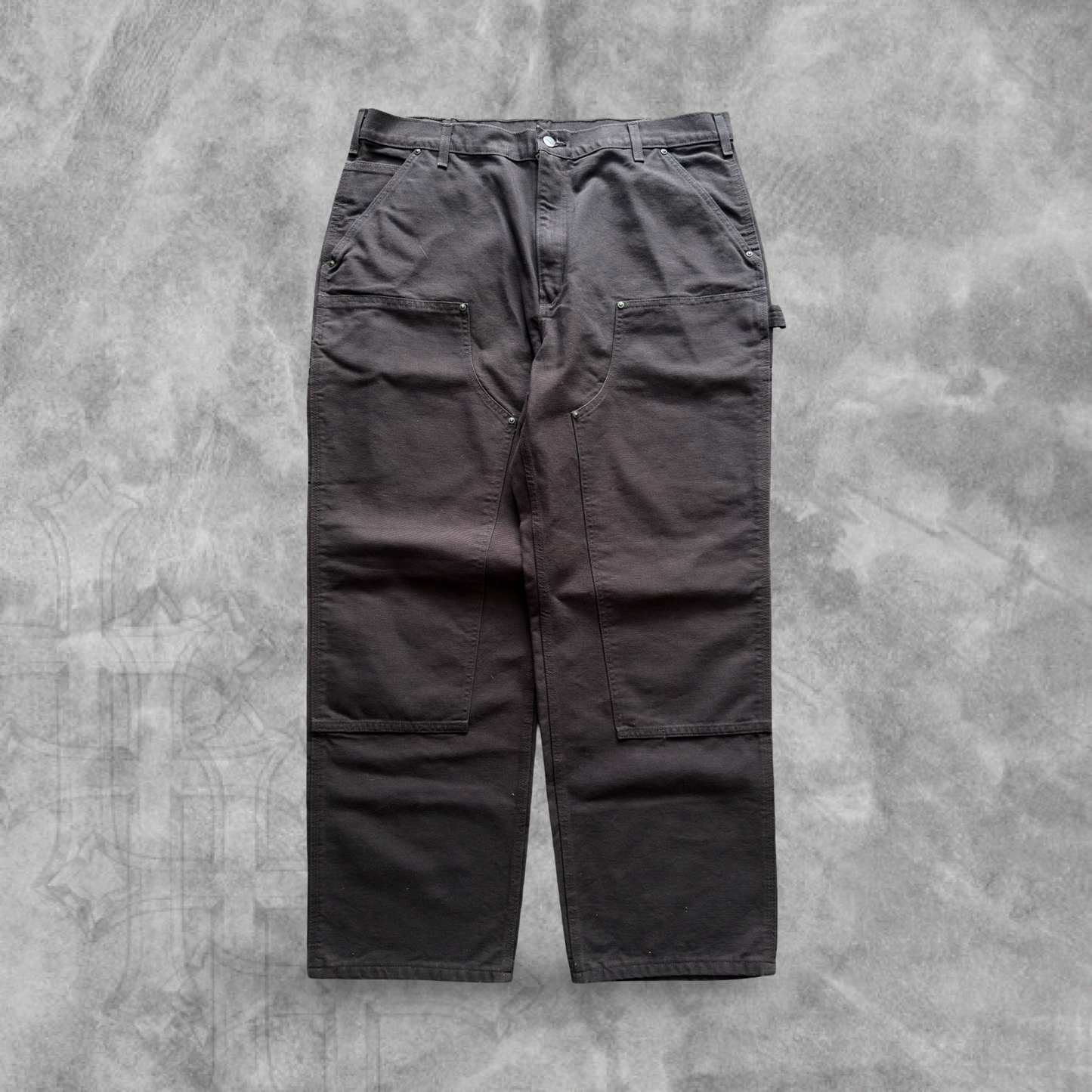 Mocha Brown Carhartt Double Knee Carpenter Pants 2000s (38x30)