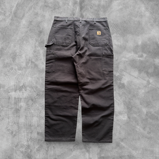 Mocha Brown Carhartt Double Knee Carpenter Pants 2000s (38x30)