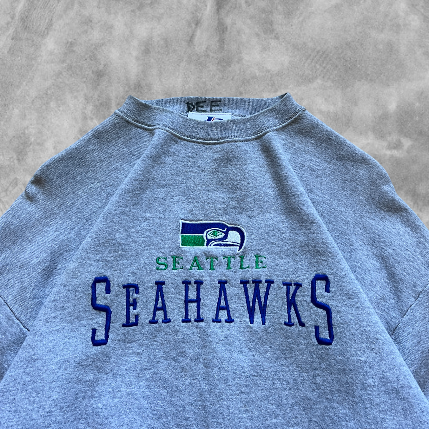 Gray Seattle Seahawks Sweatshirt 1990s (M)