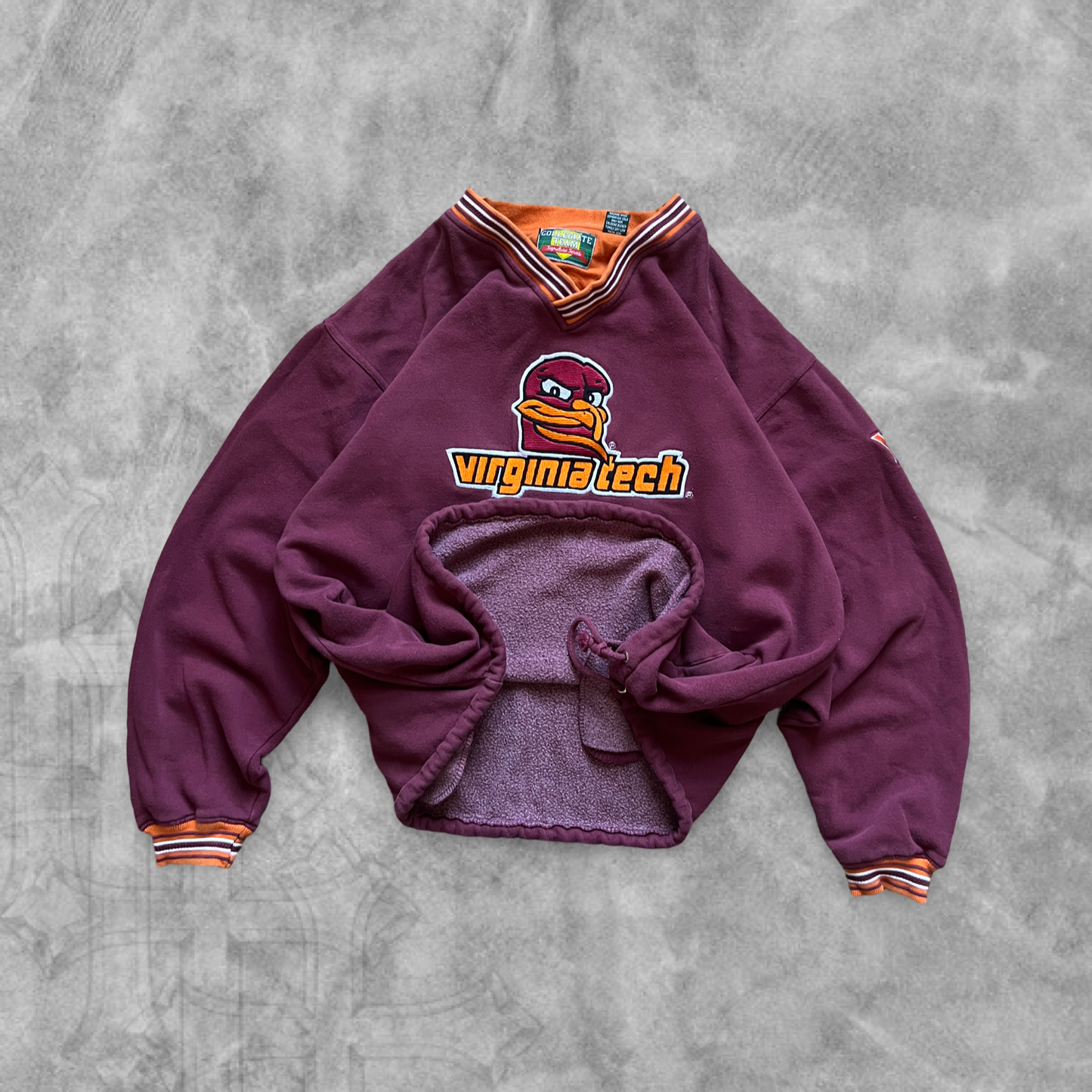 Maroon Virginia Tech Sweatshirt 1990s (XL)