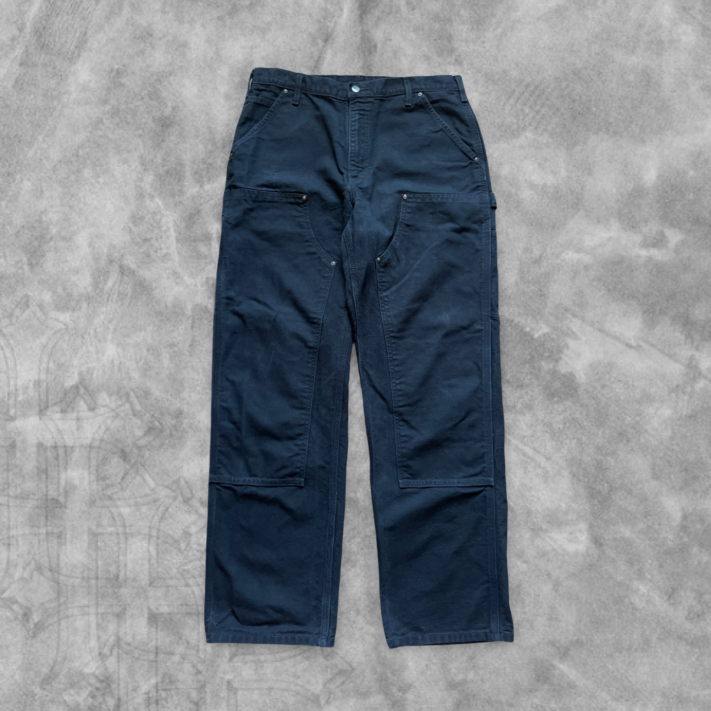 Black Carhartt Double Knee Carpenter Pants 2000s (34x32)