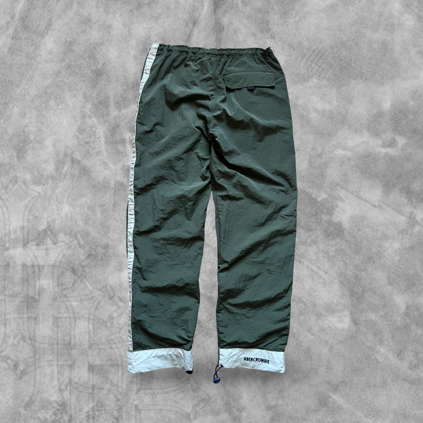 Olive Green Abercrombie Track Pants 2000s (32x32)