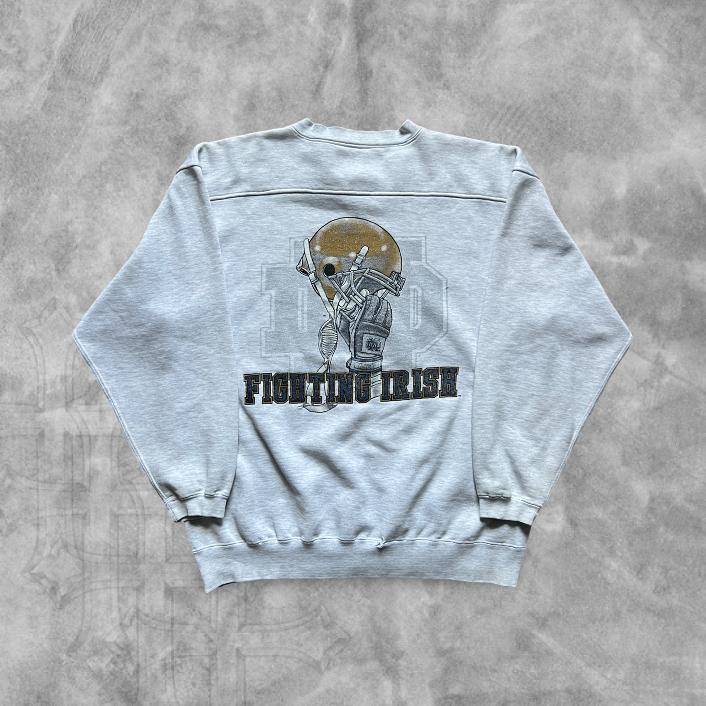 Heather Gray Notre Dame Sweatshirt 1990s (L)
