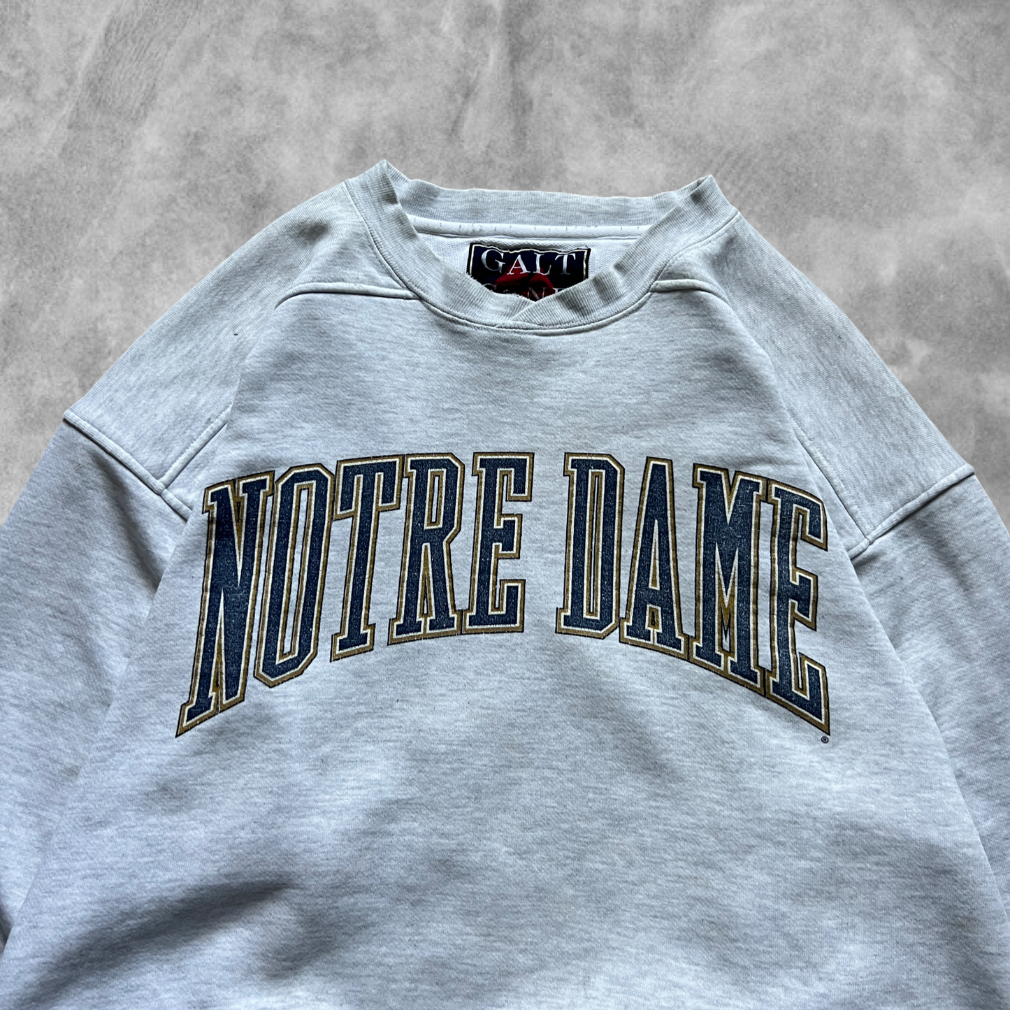 Heather Gray Notre Dame Sweatshirt 1990s (L)