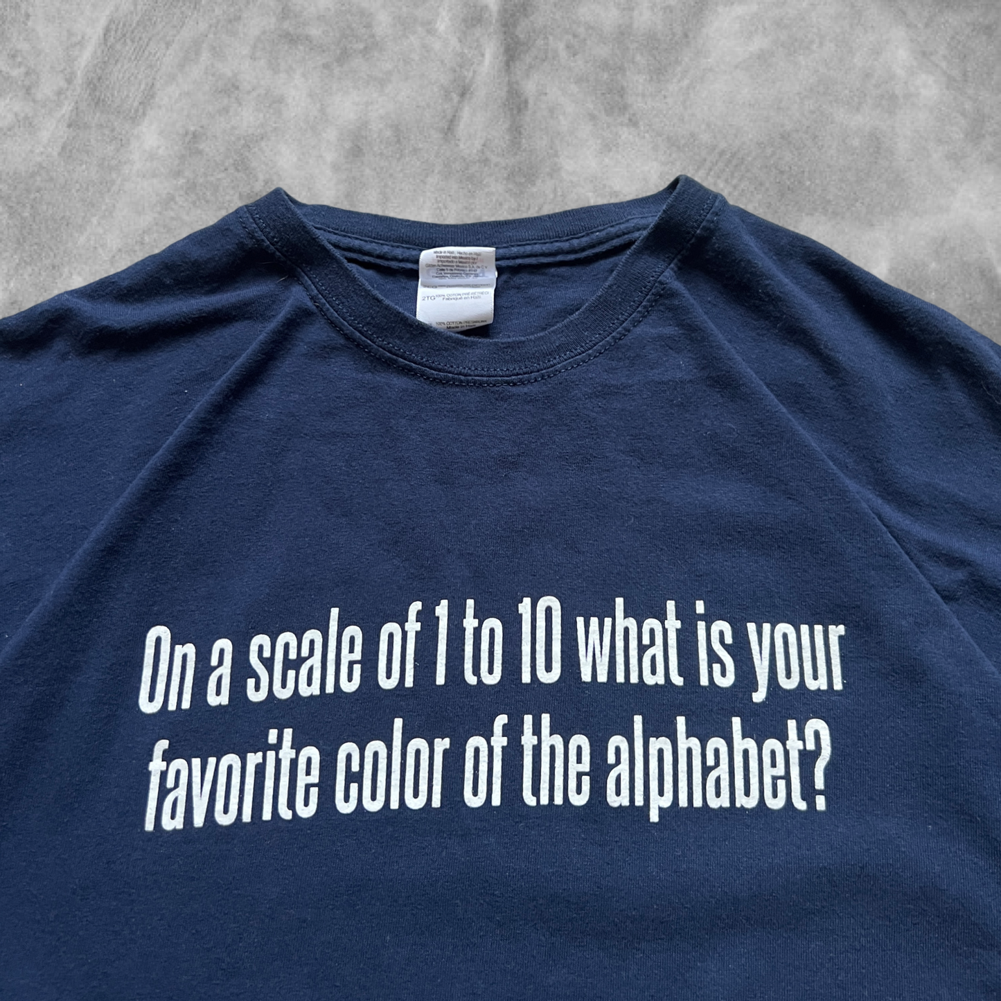 Navy Blue “On A Scale Of 1 To 10” Shirt 2000s (XL)