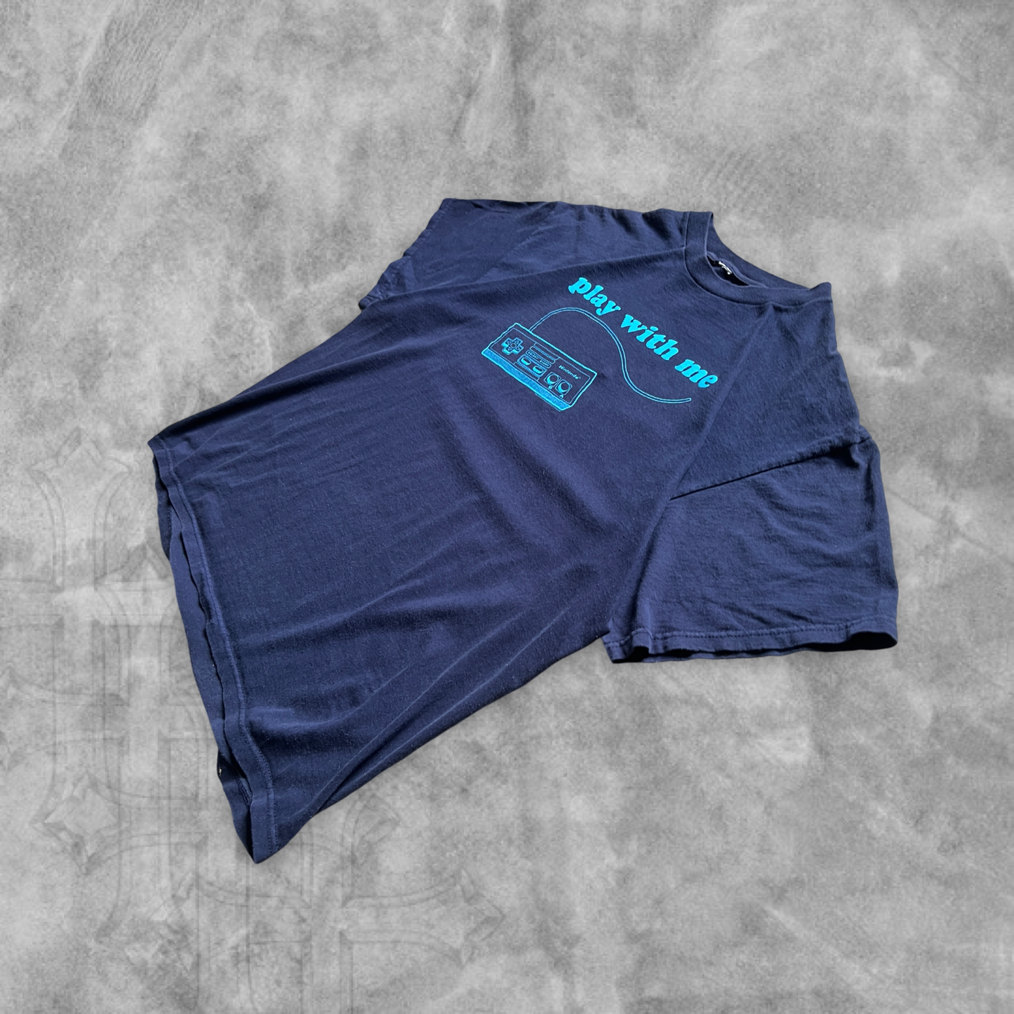 Navy Blue Nintendo “Play With Me” Shirt 2004 (L)