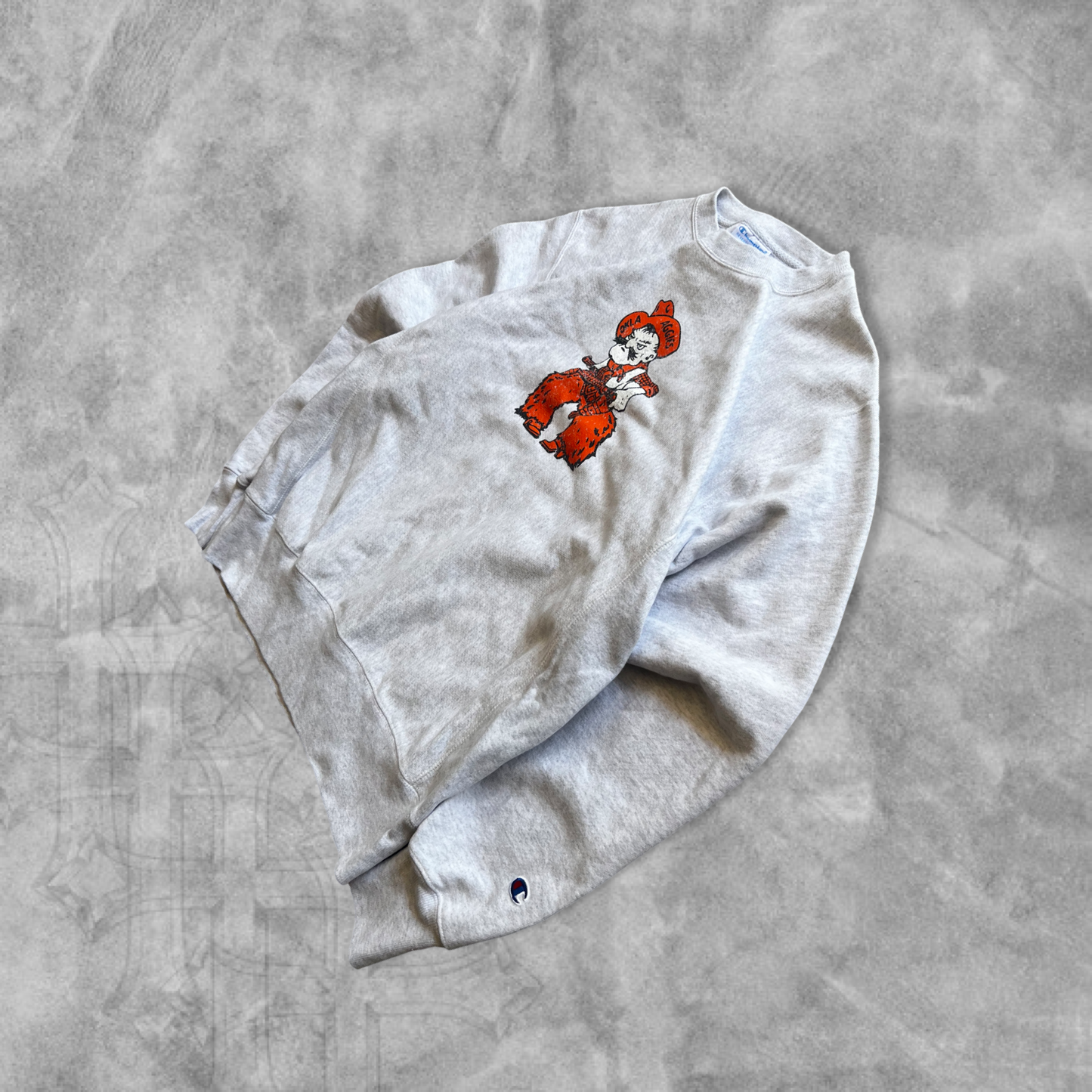 Heather Grey OSU Cowboys Champion Reverse Weave Sweatshirt 2000s (M)