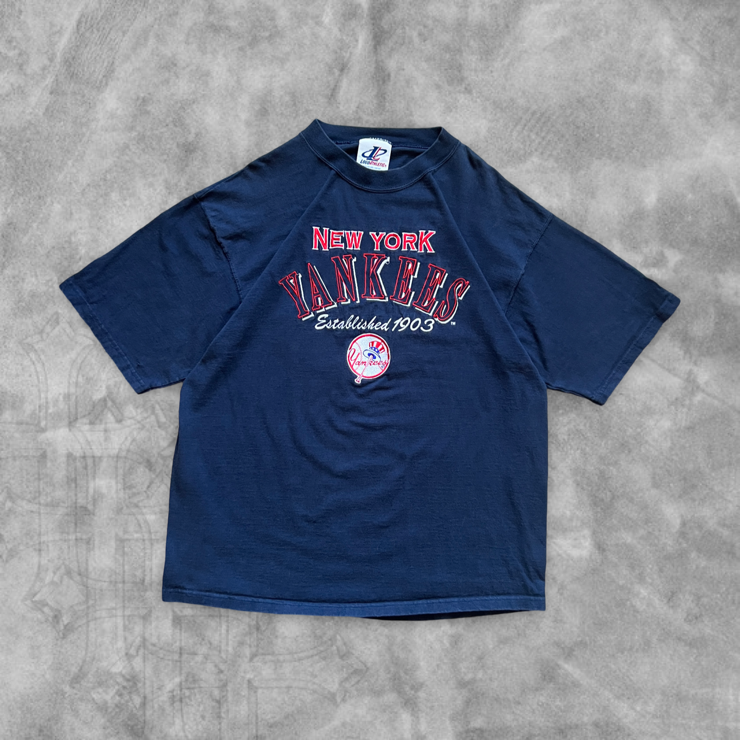 Navy Blue New York Yankees Shirt 1990s (XL)
