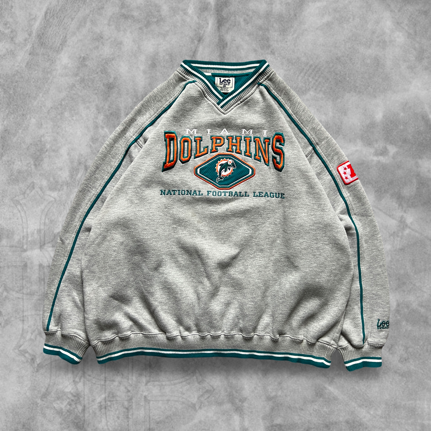 Gray Miami Dolphins Sweatshirt 1990s (XXL)