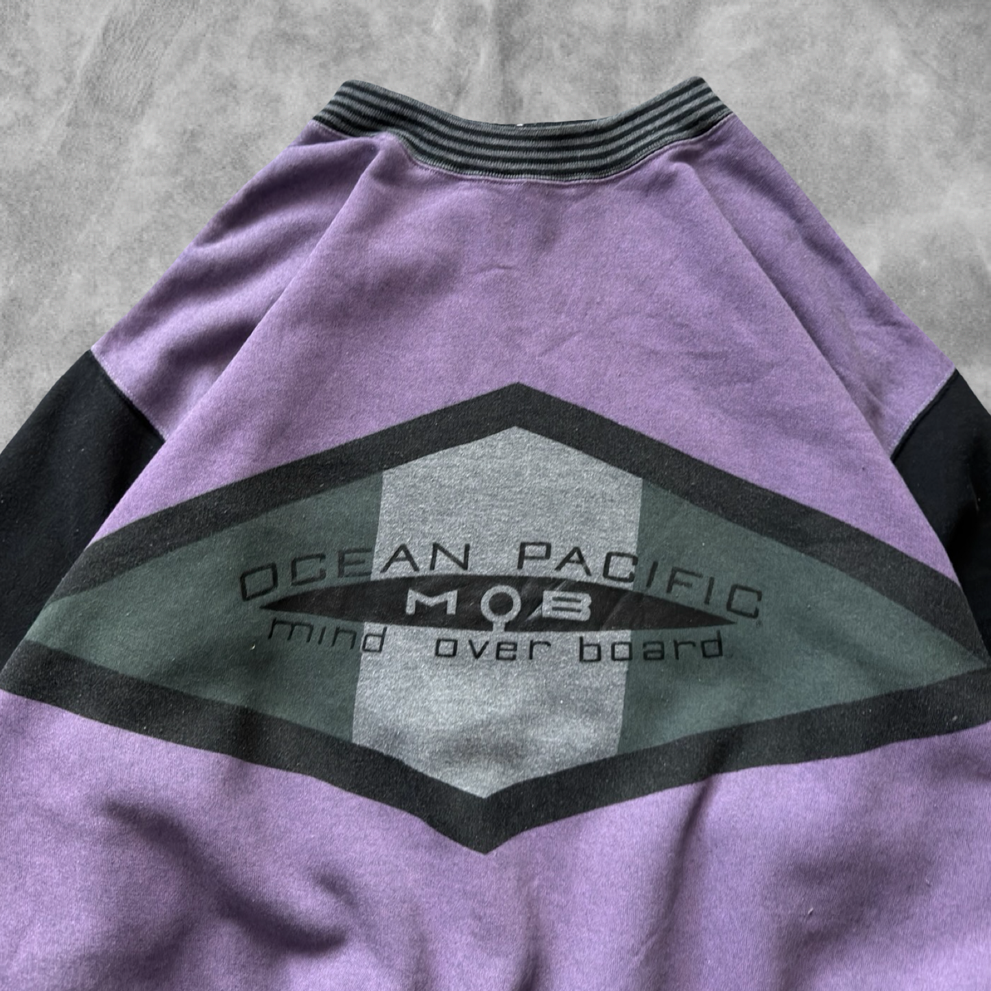 Violet Ocean Pacific Mind Over Board Sweatshirts 1990s (XL)