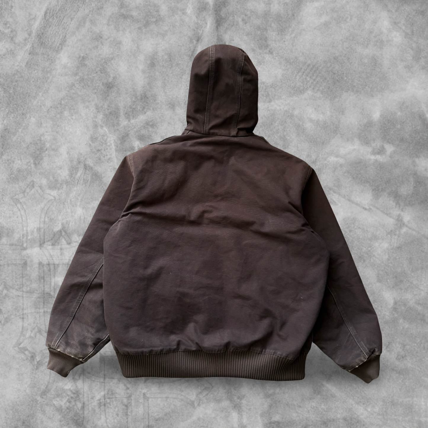 Brown Carhartt Hooded Jacket 2000s (XL)