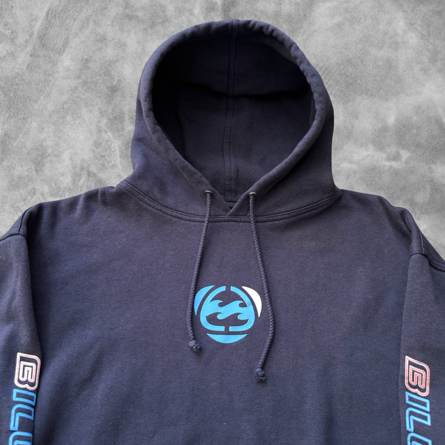 Navy Blue BillaBong Hoodie 1990s (XL)