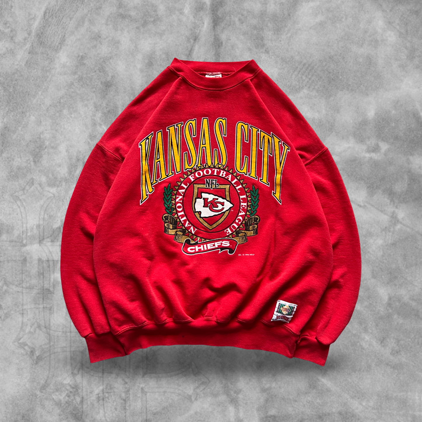 Red Kansas City Chiefs Sweatshirt 1990s (XL)