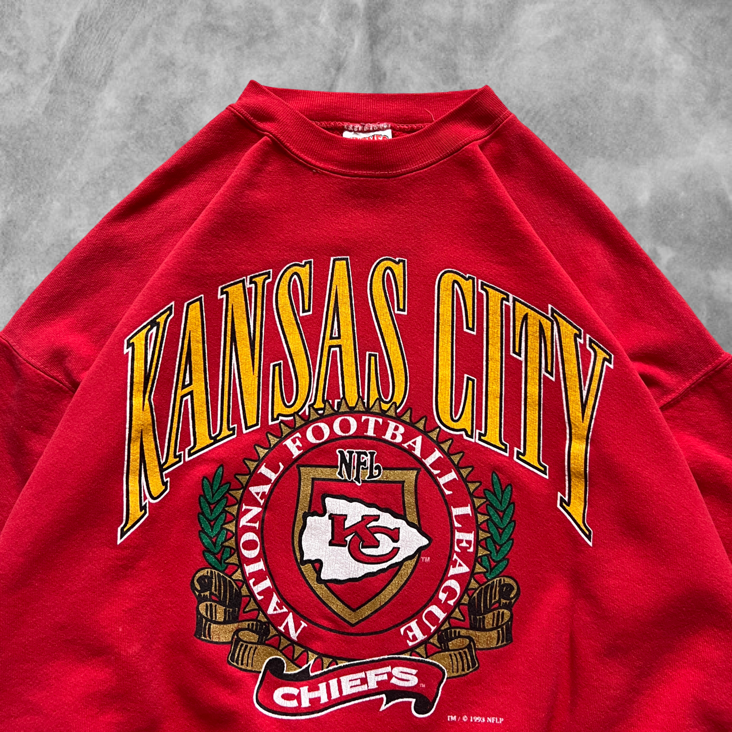 Red Kansas City Chiefs Sweatshirt 1990s (XL)