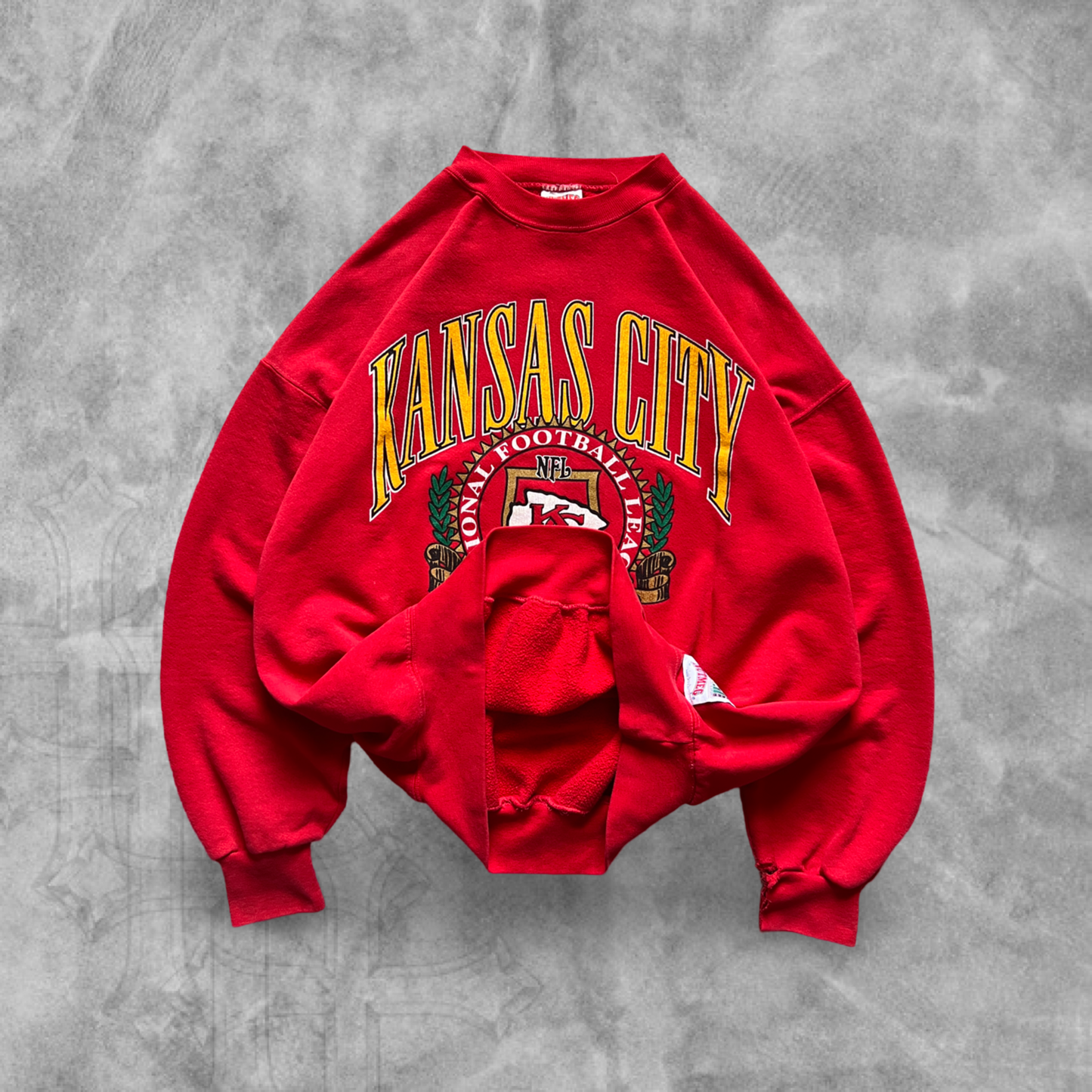 Red Kansas City Chiefs Sweatshirt 1990s (XL)