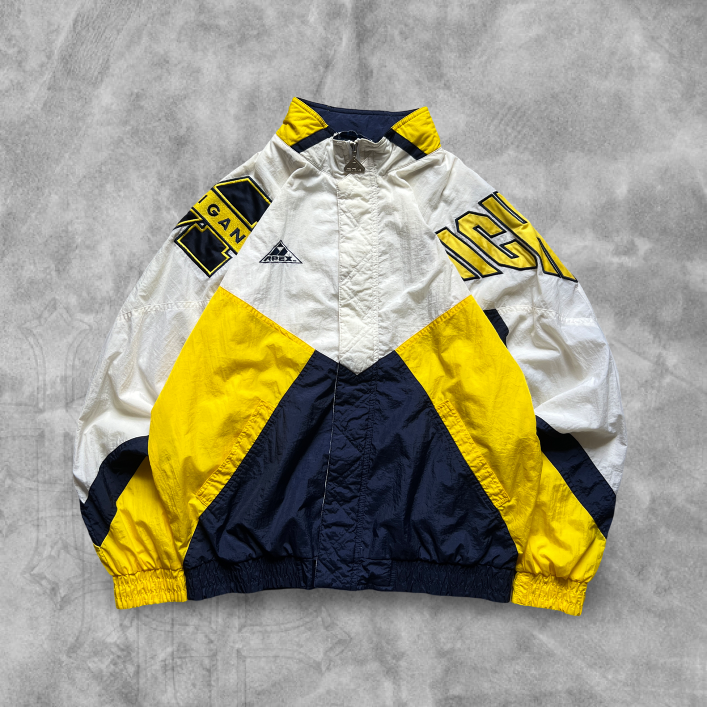 Multicolored Michigan Wolverines Apex One Windbreaker 1990s (L)