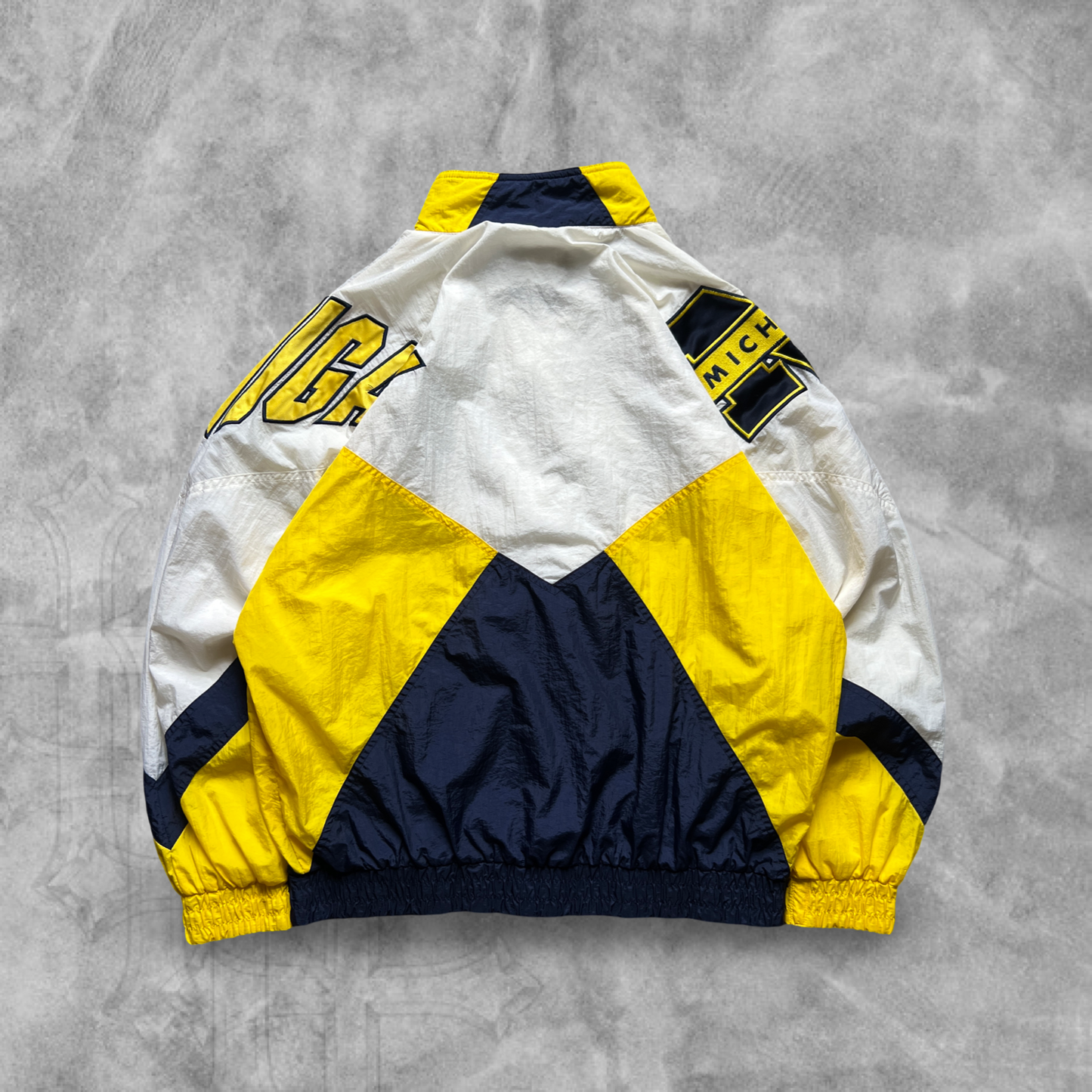 Multicolored Michigan Wolverines Apex One Windbreaker 1990s (L)