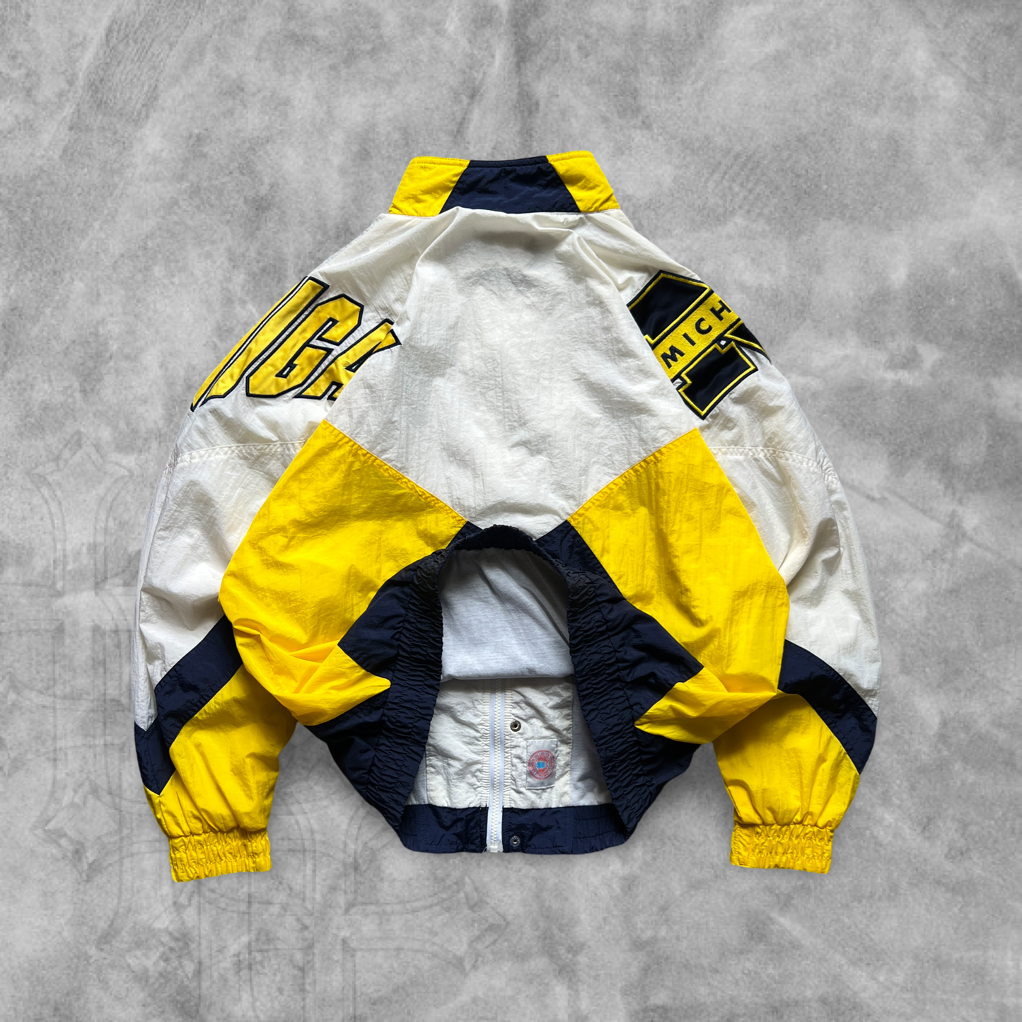 Multicolored Michigan Wolverines Apex One Windbreaker 1990s (L)
