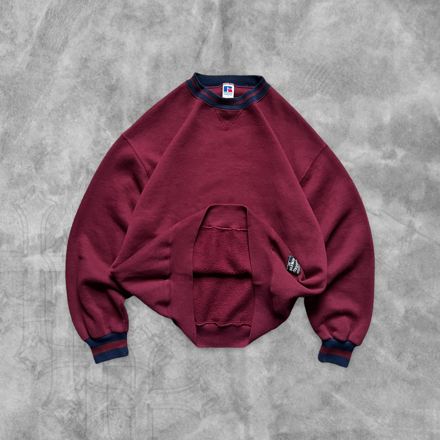 Maroon Russell Athletic Sweatshirt 1990s (L)