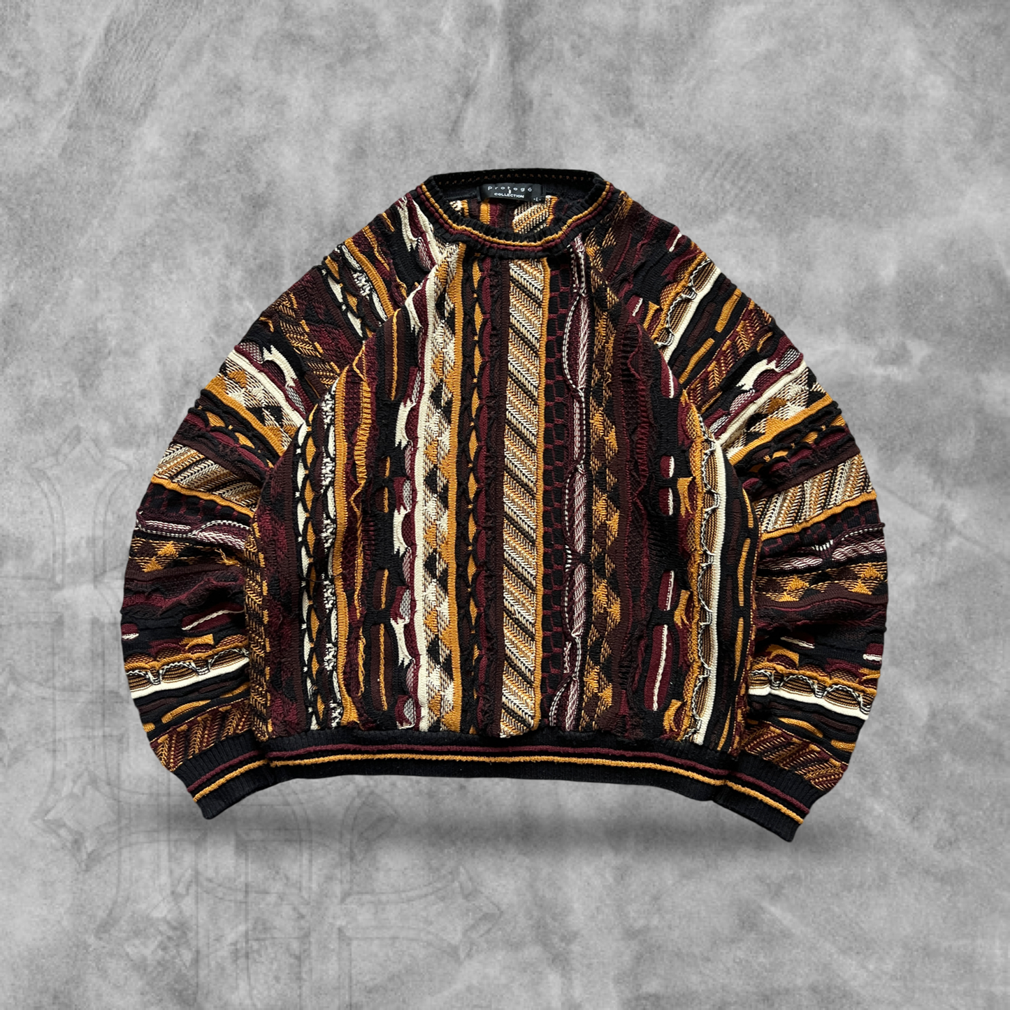 Multicolored Textured Sweater 1990s (L)