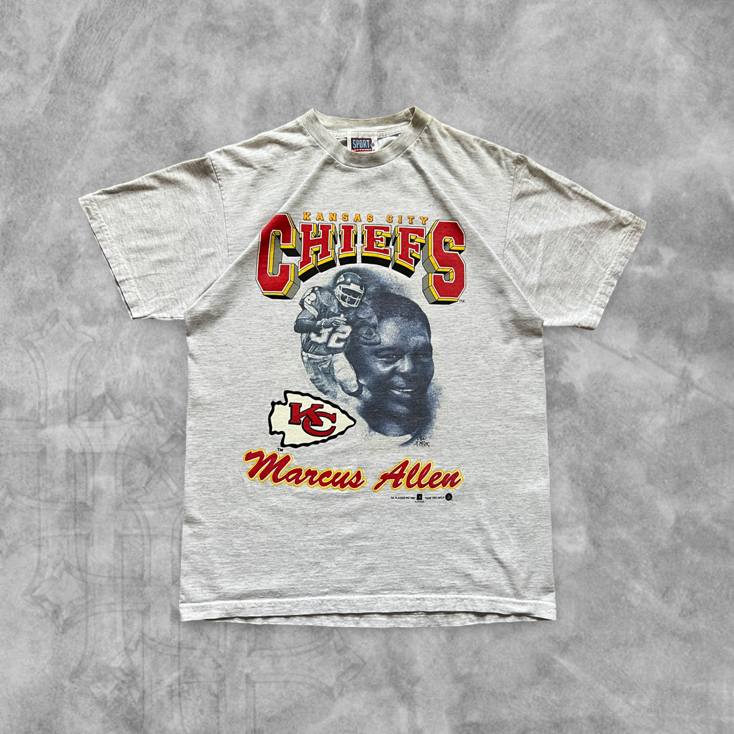 Gray Kansas City Chiefs Marcus Allen Shirt 1997 (M)