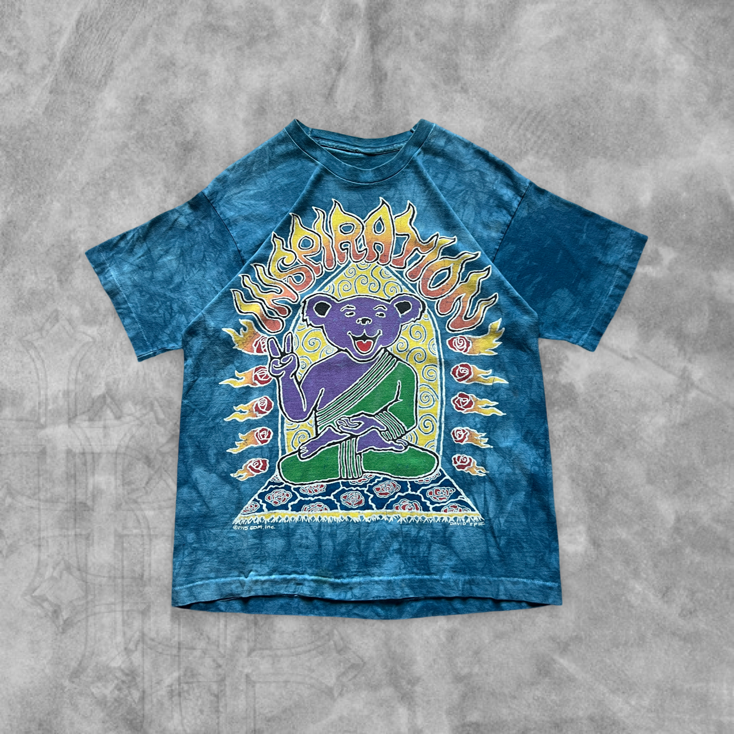 Aqua Blue Inspiration Grateful Dead Shirt 1995 (L)