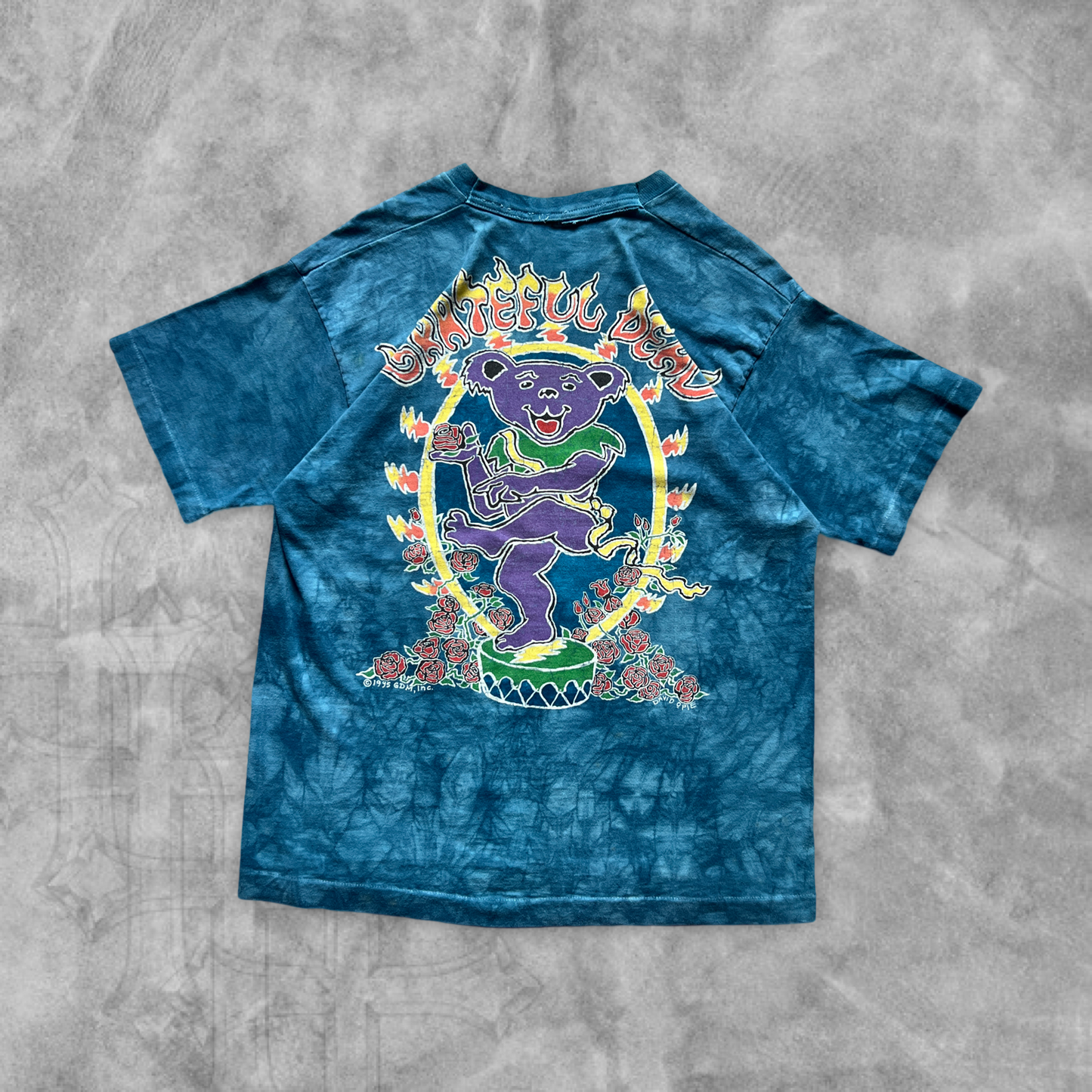 Aqua Blue Inspiration Grateful Dead Shirt 1995 (L)