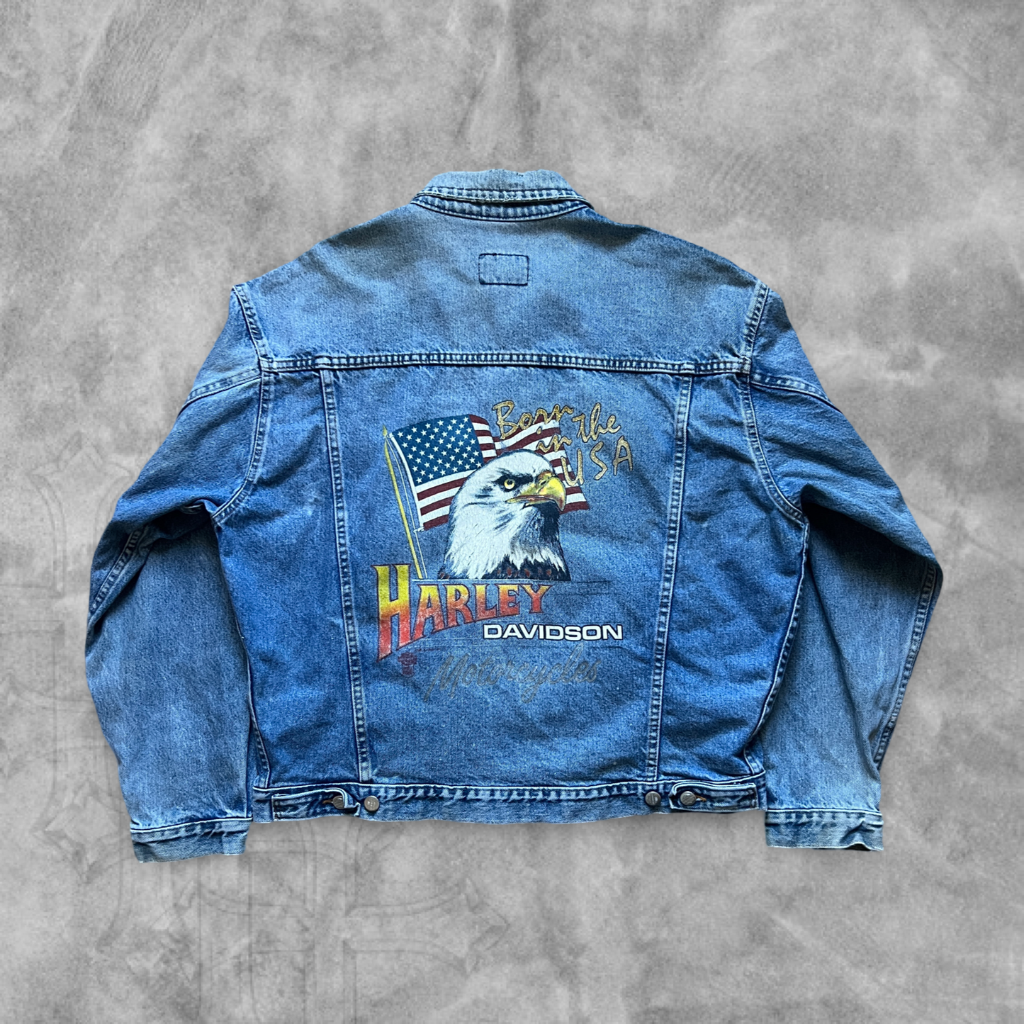 Denim Harley Davison Jacket 1990s (L)