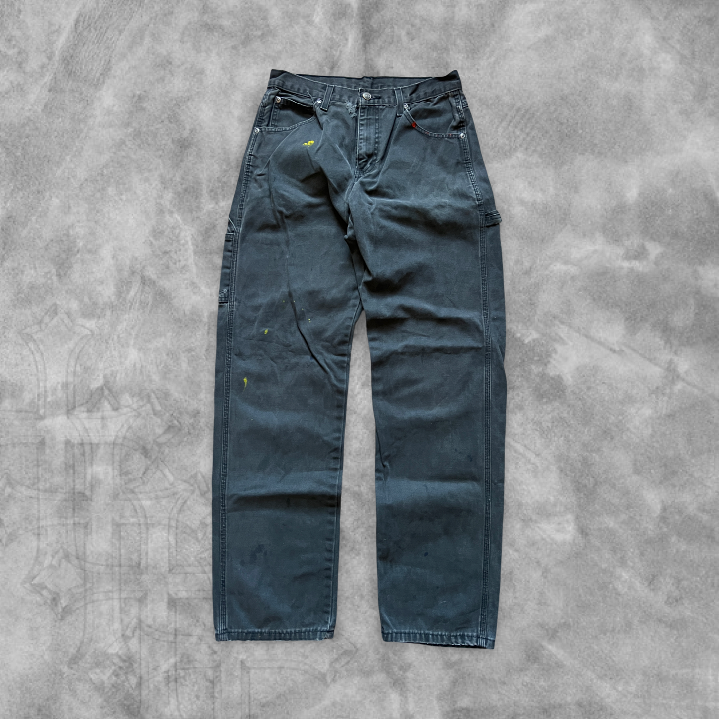Faded Black Dickie Carpenter Pants 1990s (30x33)