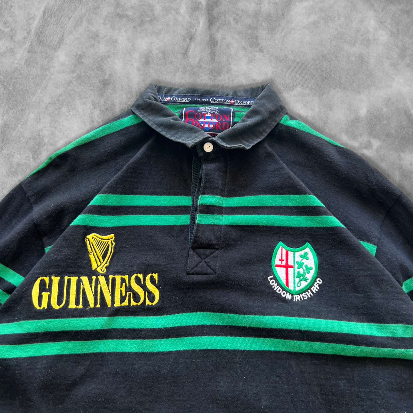 Black Ireland Guinness Rugby Shirt 1990s (XL)