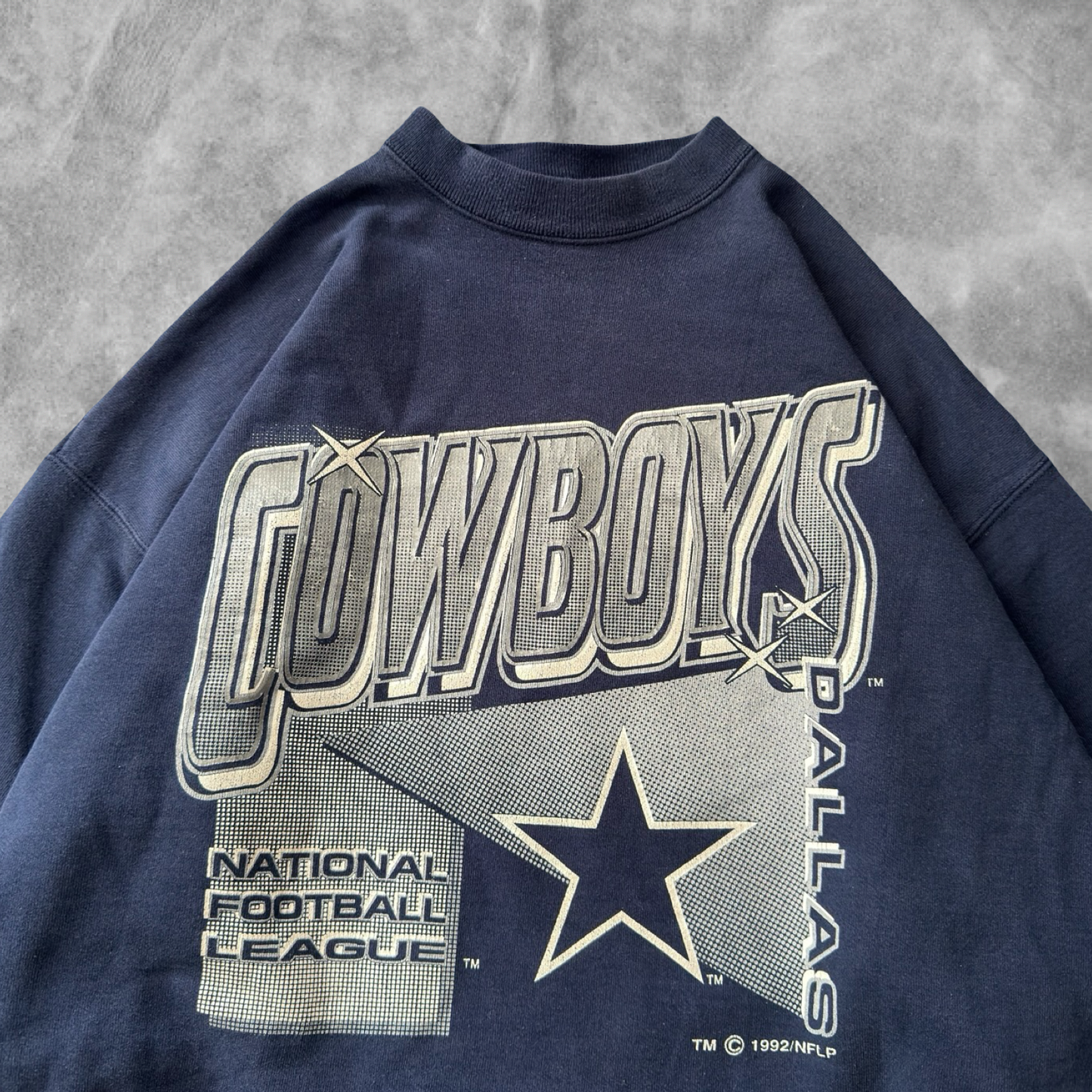 Navy Blue Dallas Cowboys Sweatshirt 1990s (XL)