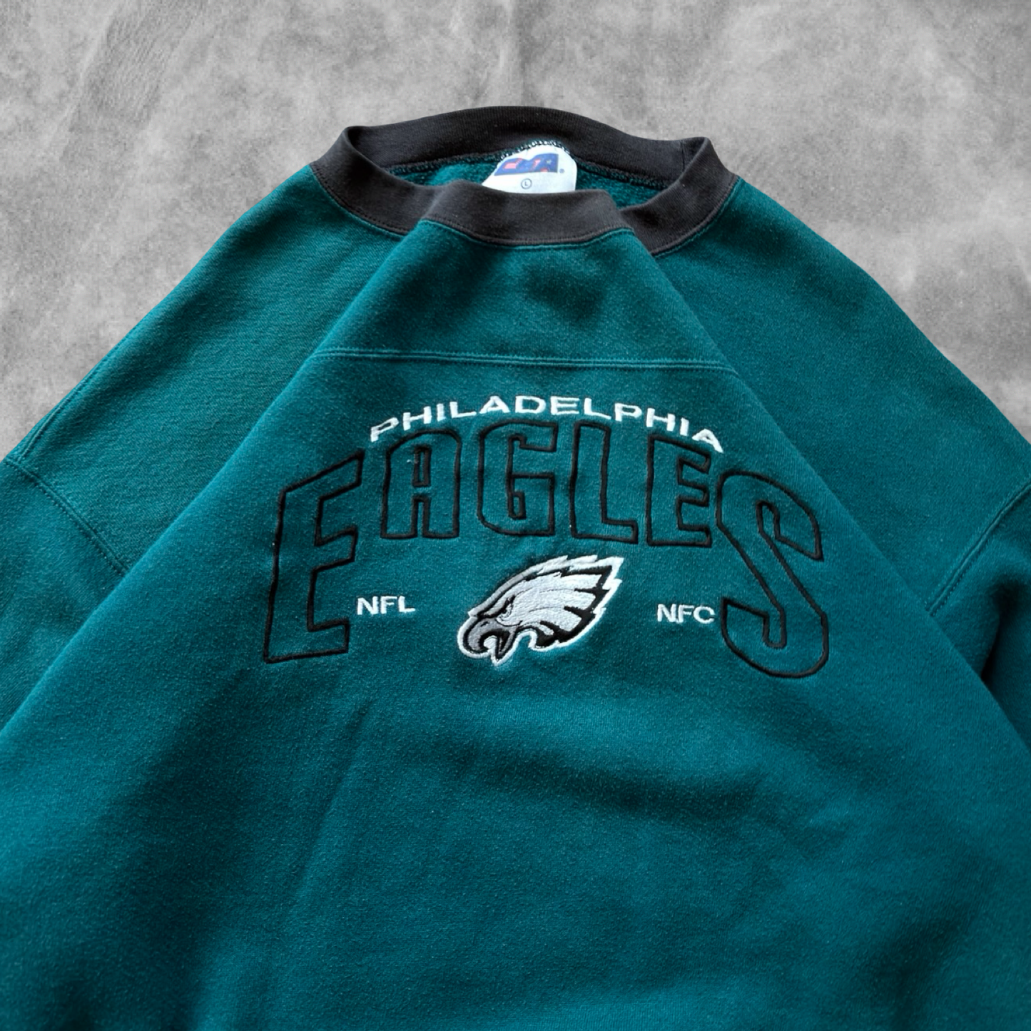 Midnight Green Philadelphia Eagles Sweatshirt 1990s (L)