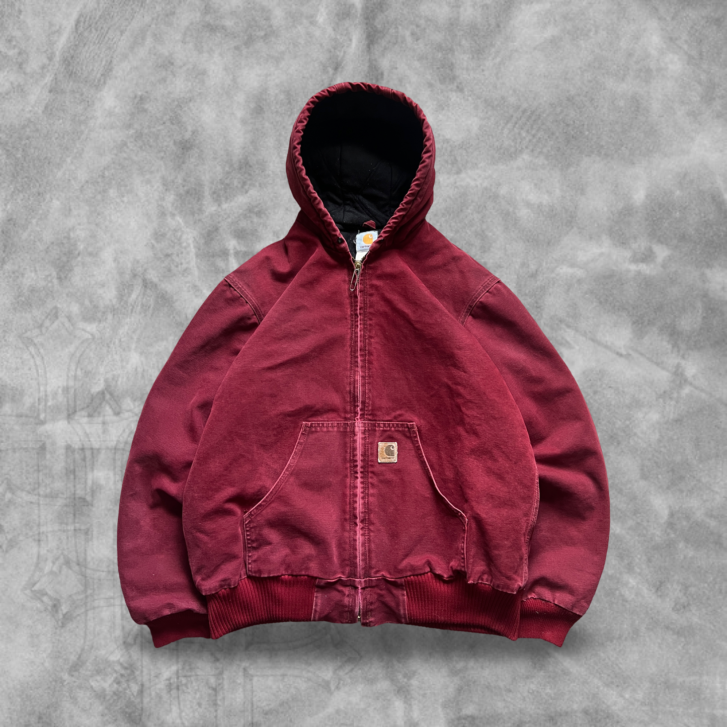 Crimson Hooded Carhartt Jacket 2002 (L)