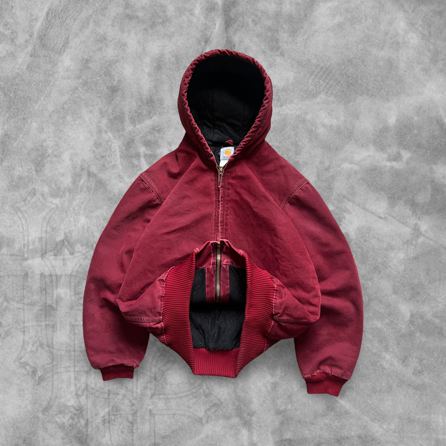 Crimson Hooded Carhartt Jacket 2002 (L)