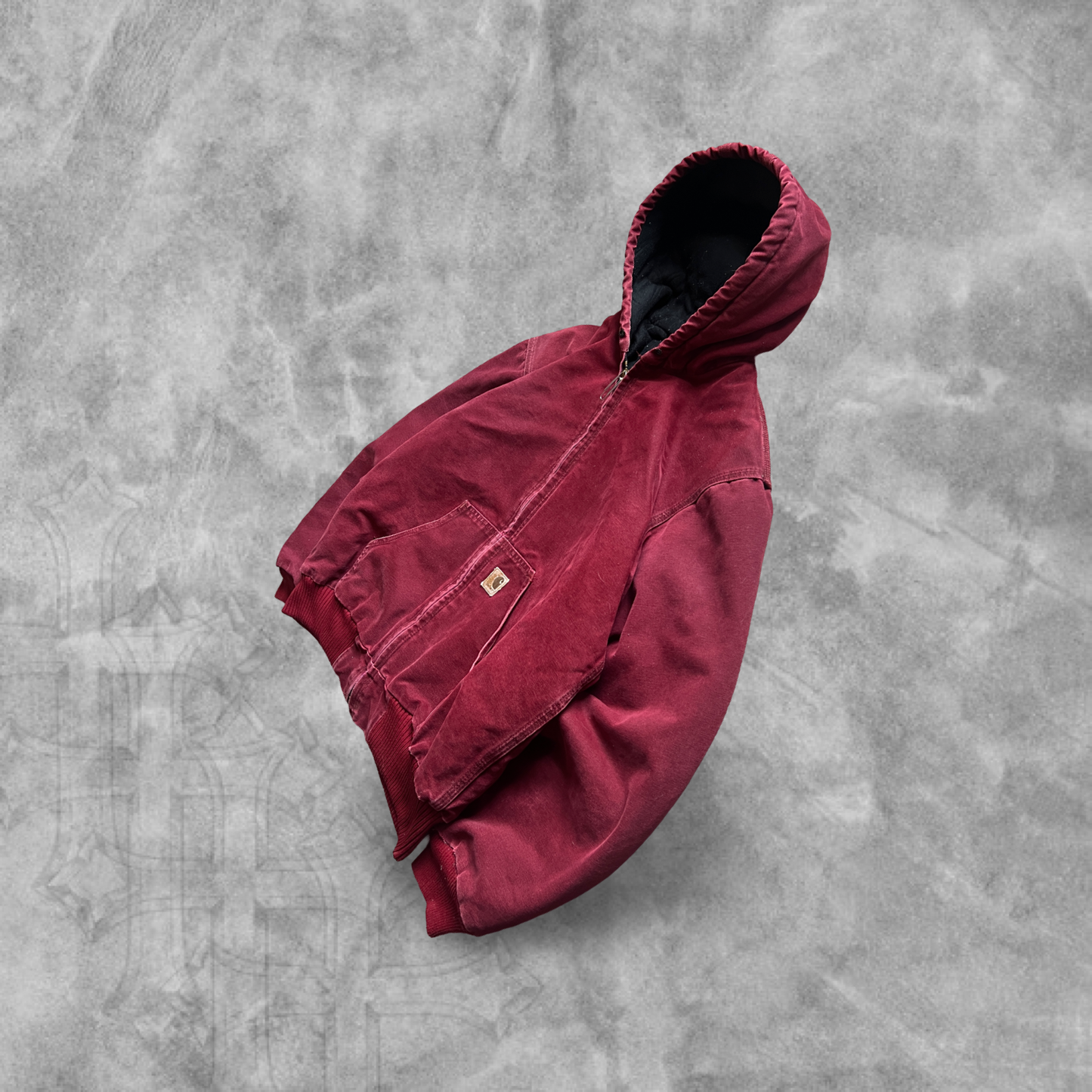 Crimson Hooded Carhartt Jacket 2002 (L)