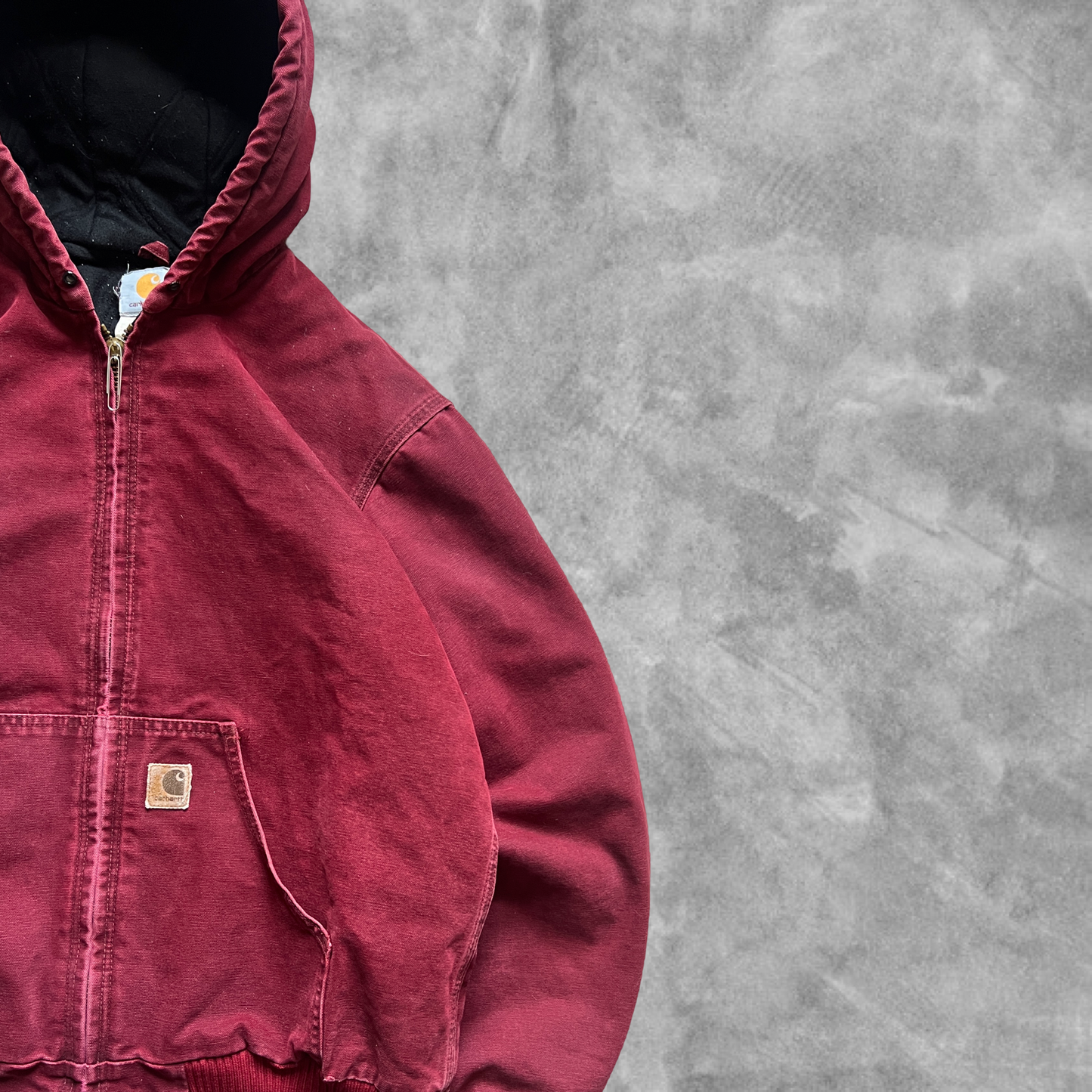 Crimson Hooded Carhartt Jacket 2002 (L)