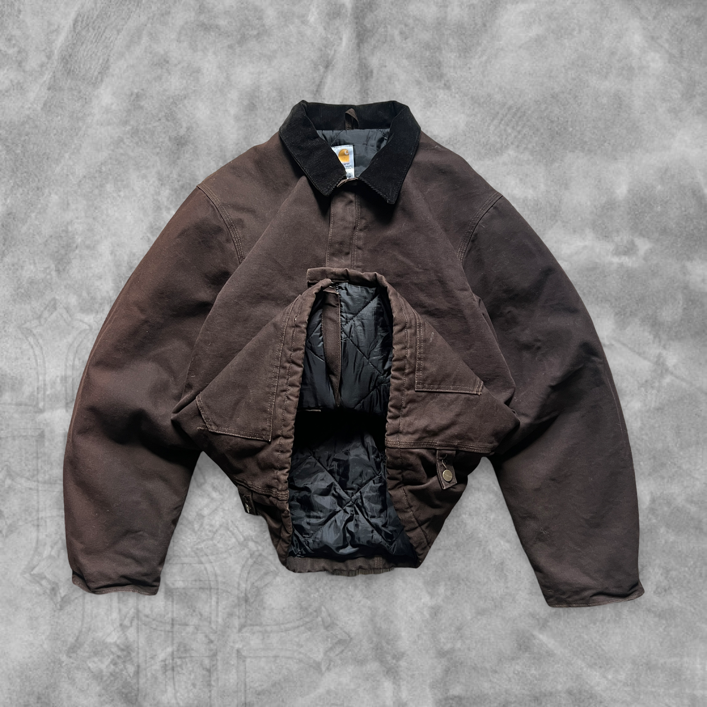 Chocolate Brown Carhartt Work Jacket 2000s (XL)