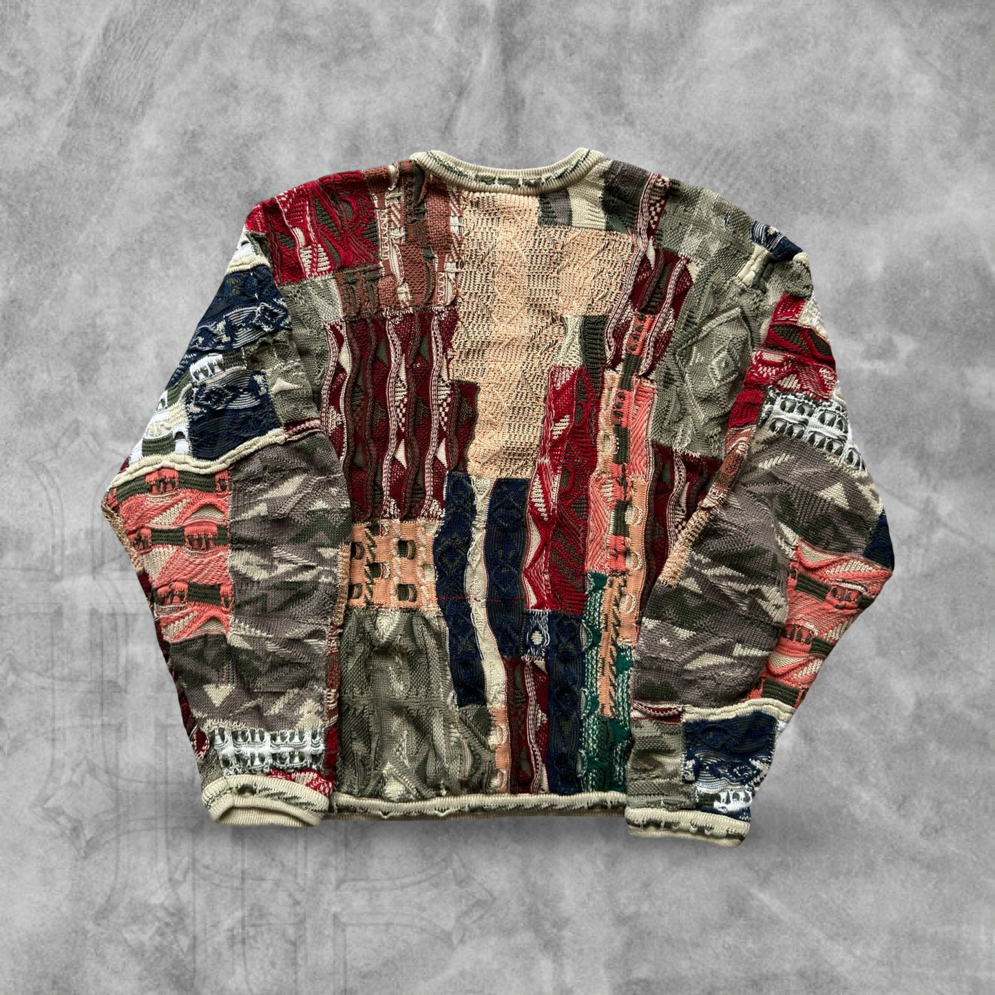Multicolored Textured Coogi Sweater 1990s (M)