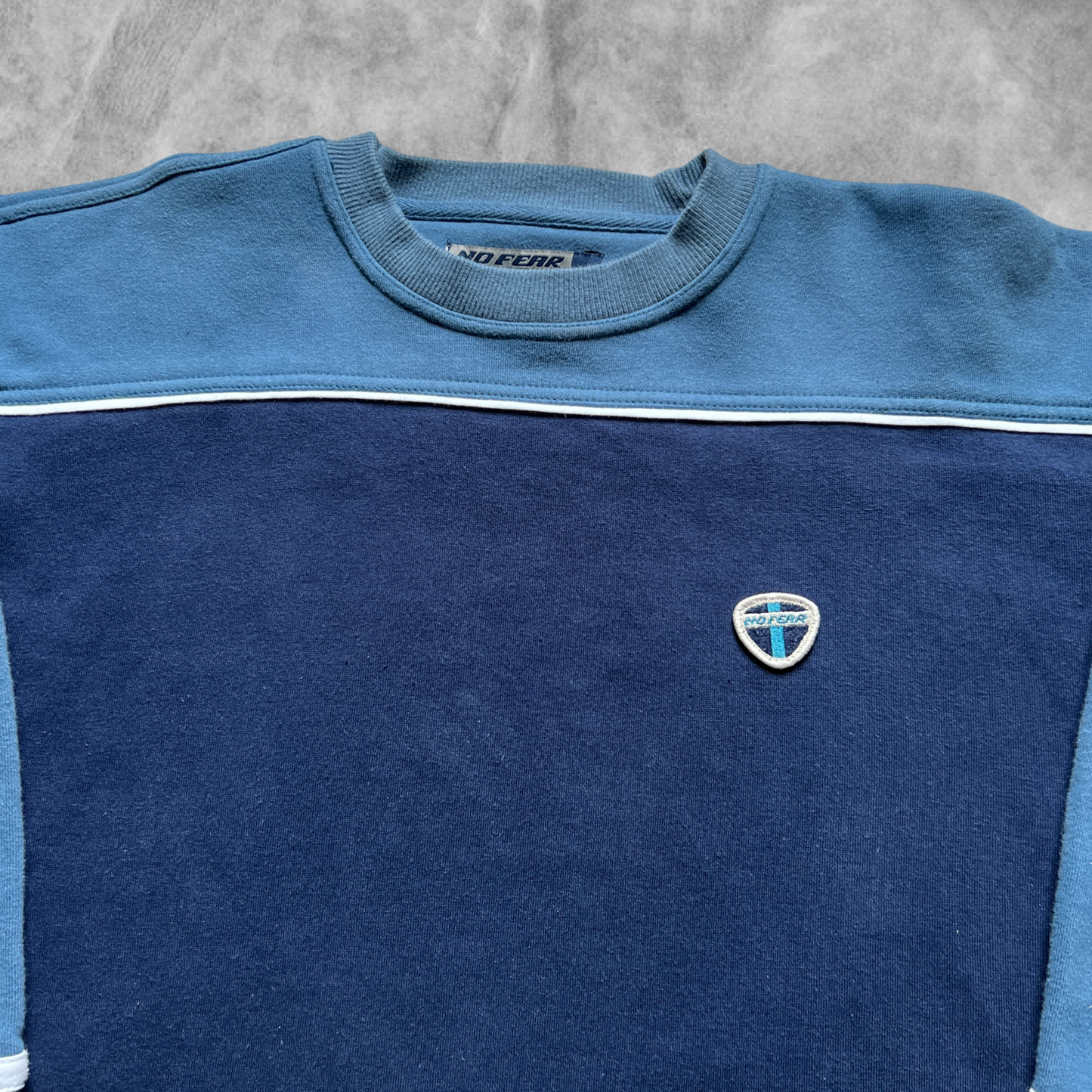 Navy Blue No Fear Sweatshirt 1990s (L)