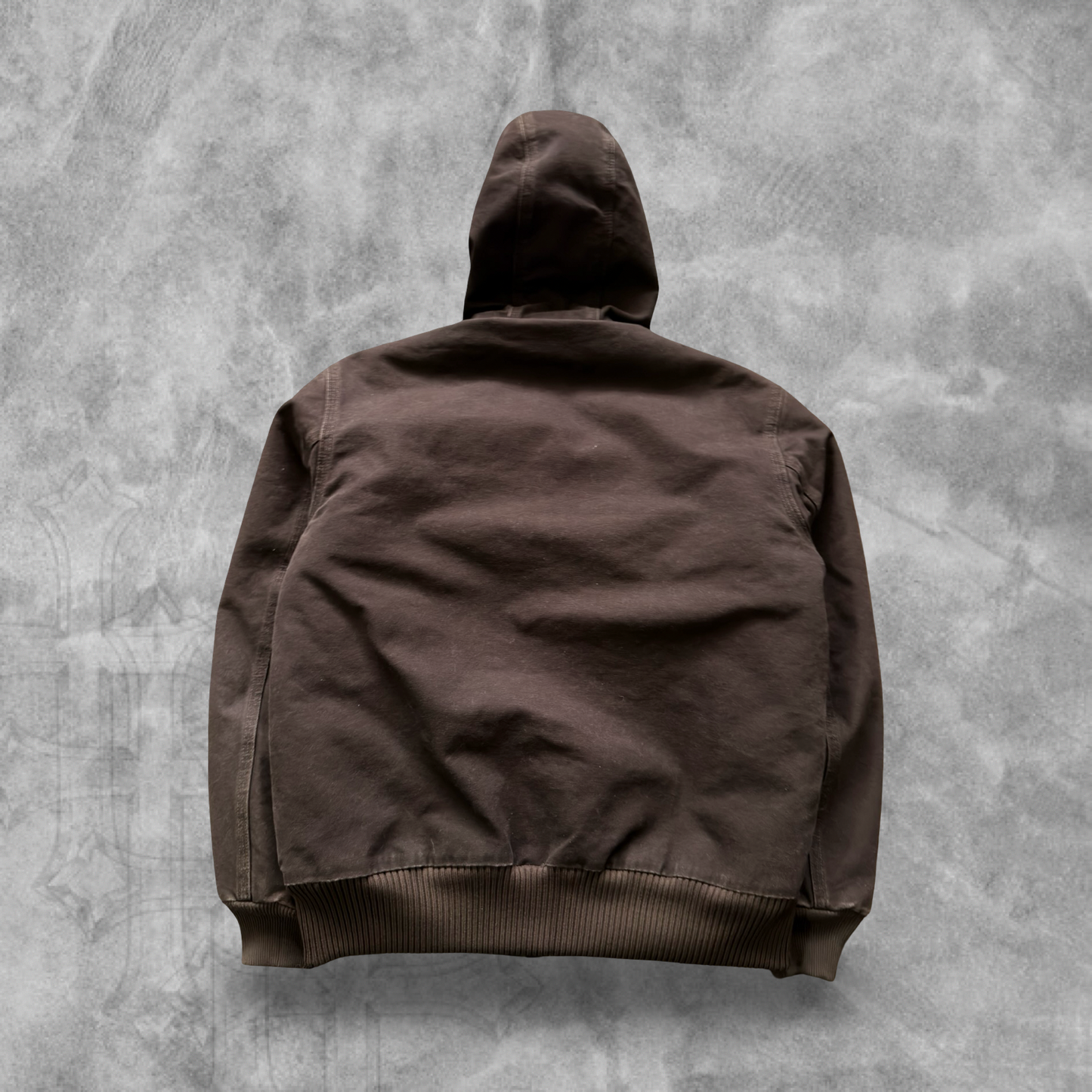 Mocha Brown Carhartt Hooded Jacket 2000s (S)