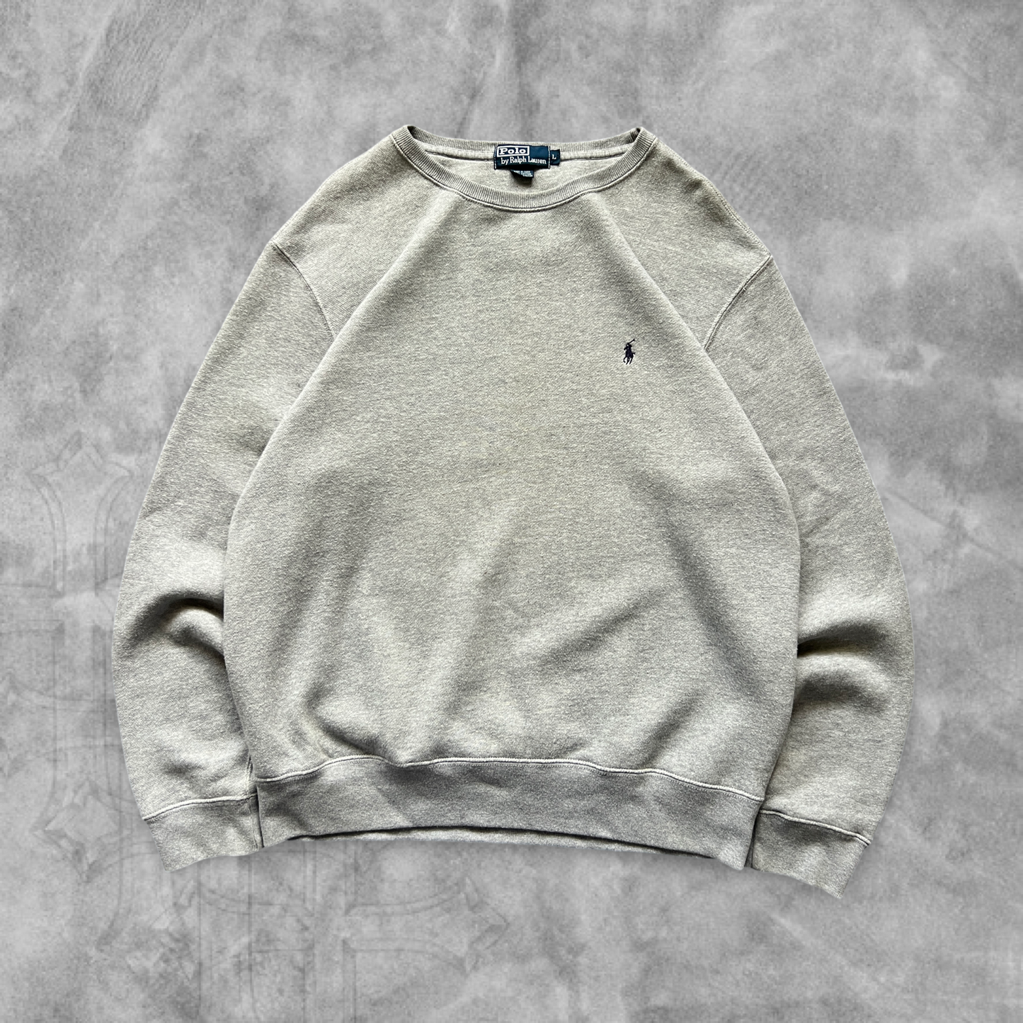 Gray Polo Ralph Lauren Sweatshirt 1990s (L)