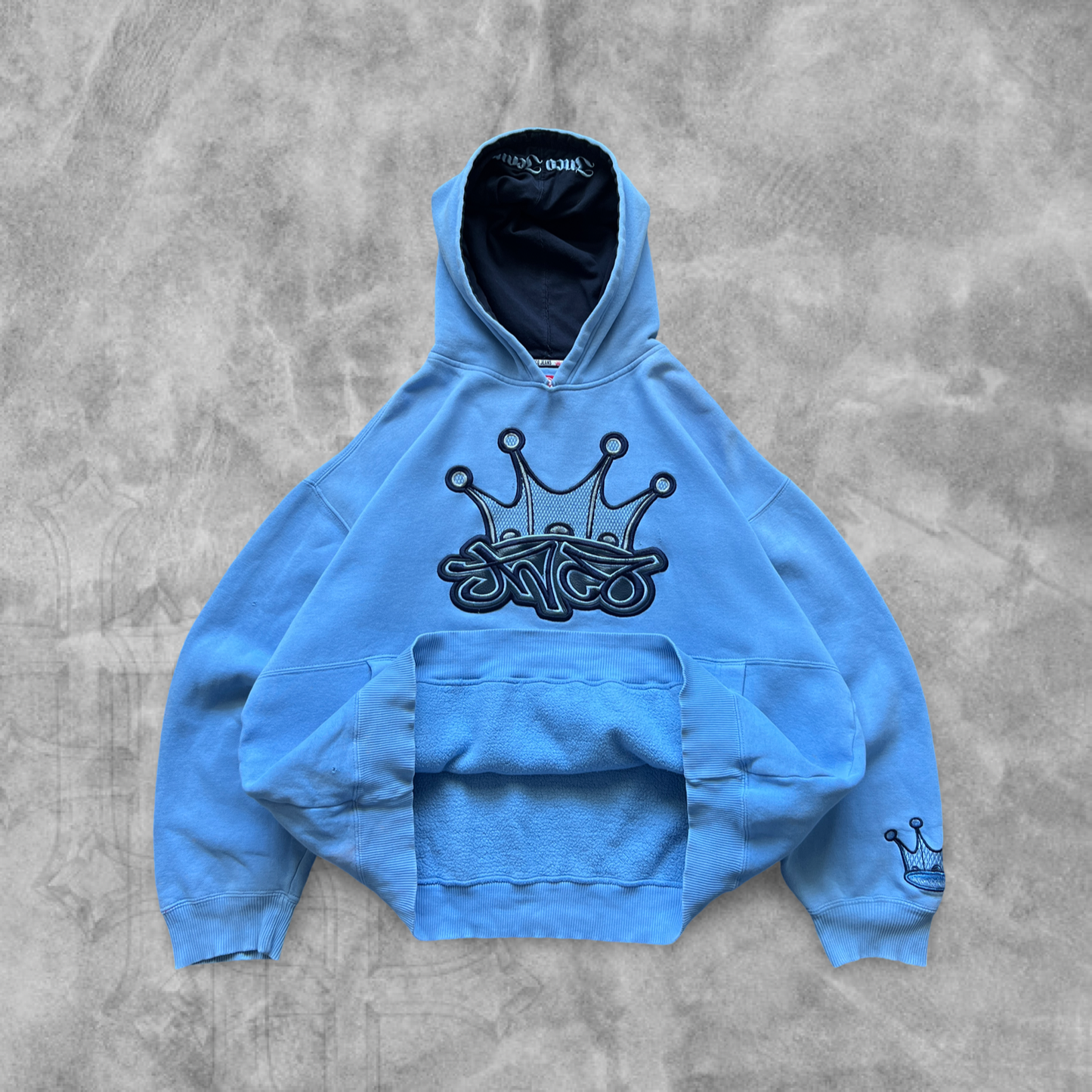 Baby Blue Jnco Jeans Hoodie 1990s (L)