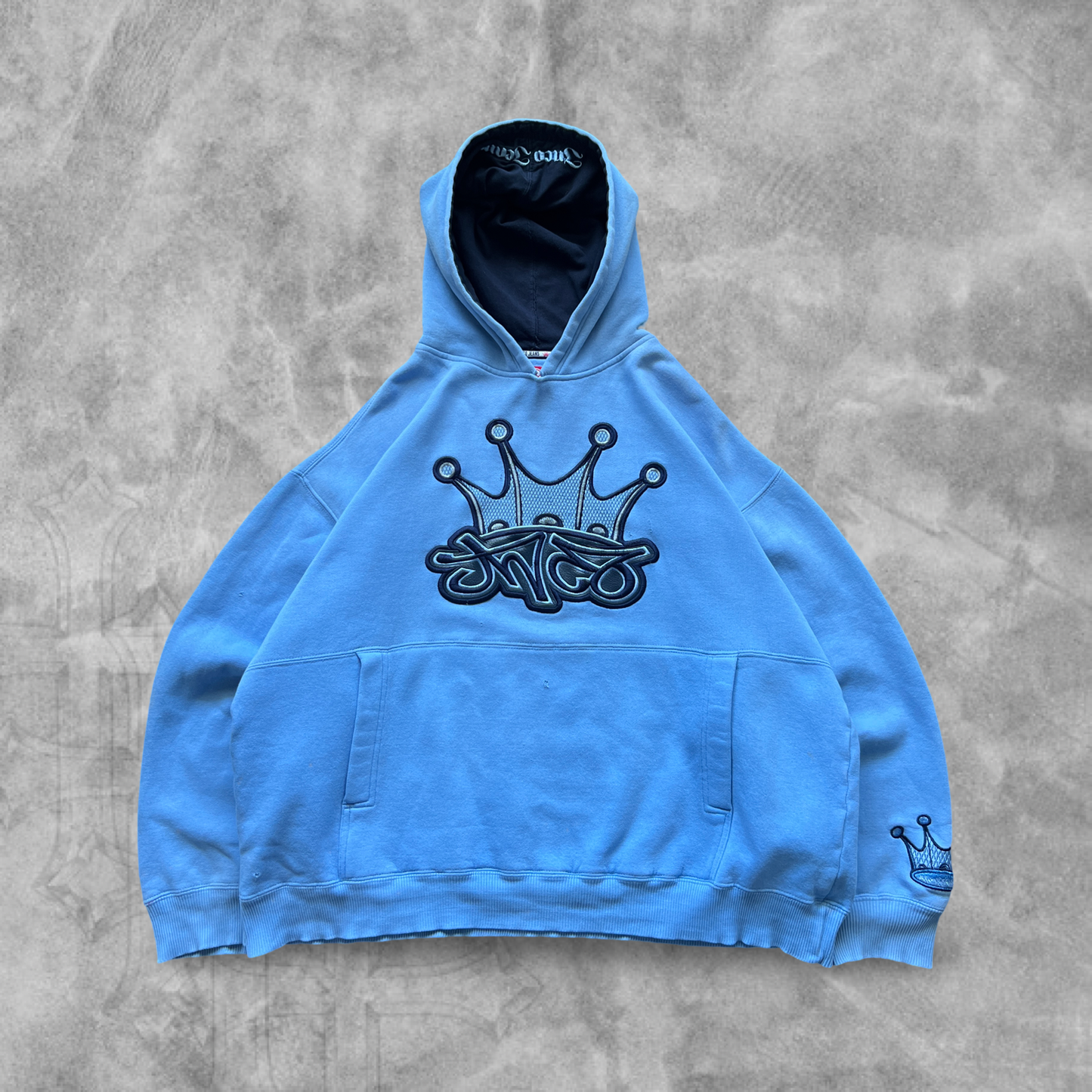 Baby Blue Jnco Jeans Hoodie 1990s (L)