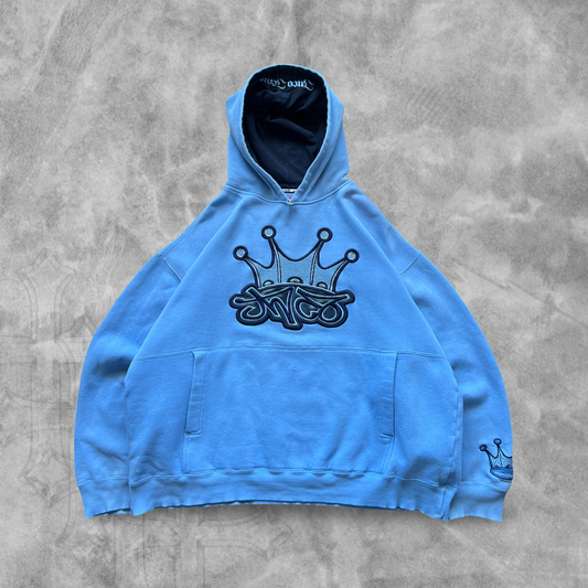 Baby Blue Jnco Jeans Hoodie 1990s (L)
