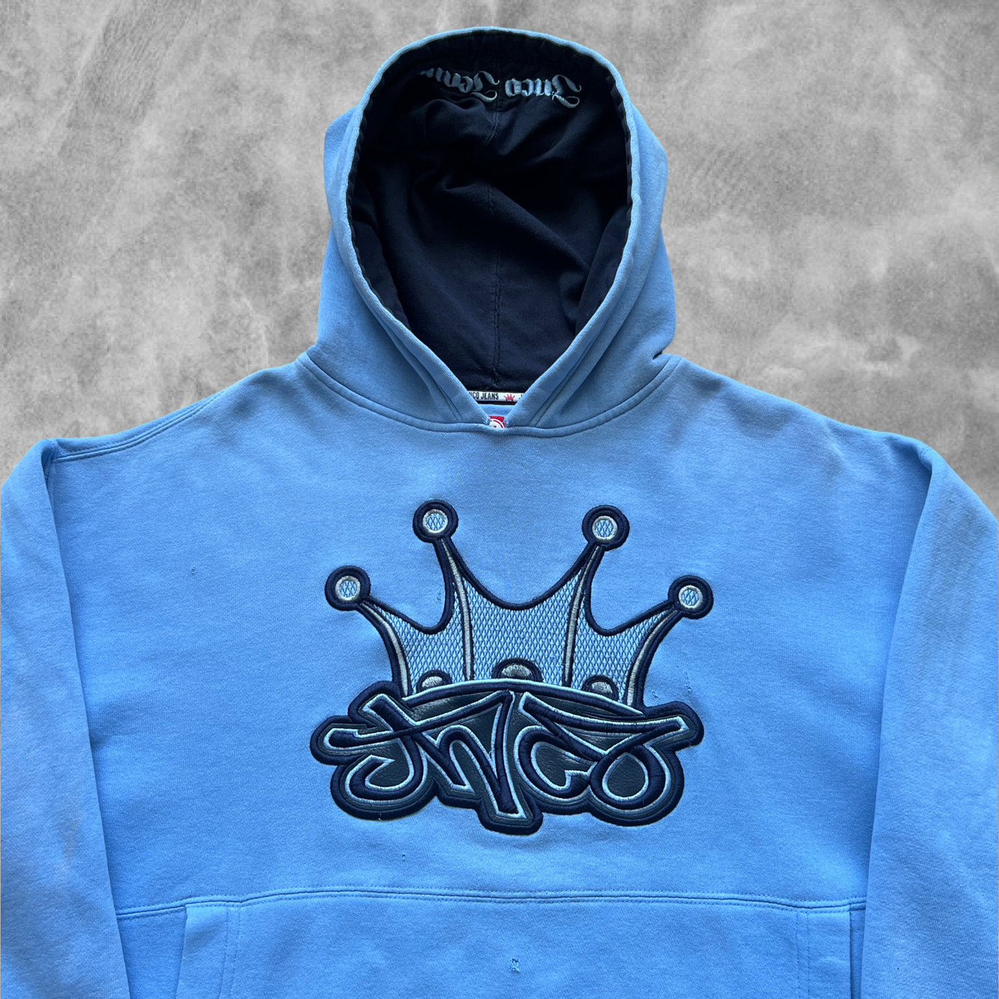 Baby Blue Jnco Jeans Hoodie 1990s (L)