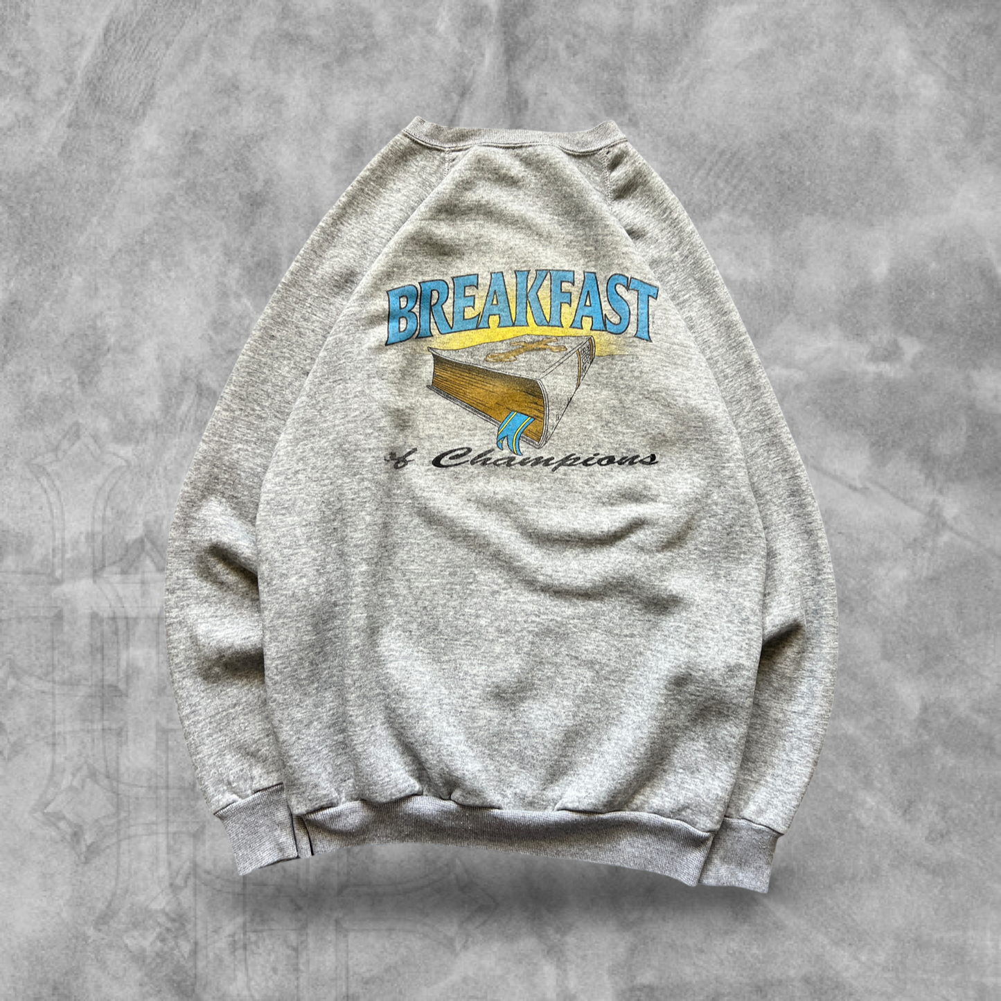 Gray Breakfast Of Champions Sweatshirt 1980s (XL)